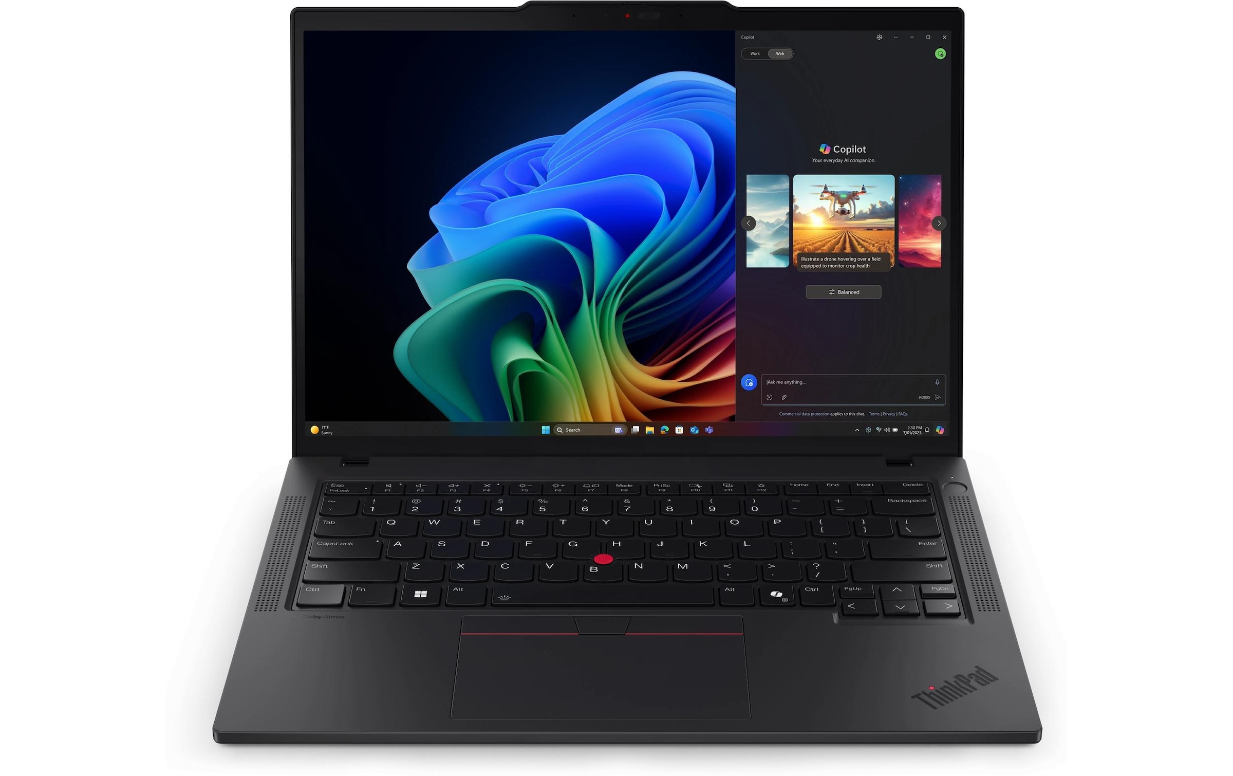 Lenovo Ordinateur portable »ThinkPad T14 Gen 6 (AMD) Copilot+ PC« / 14 ″ AMD Ryzen™ AI 7 1.000 GB SSD
