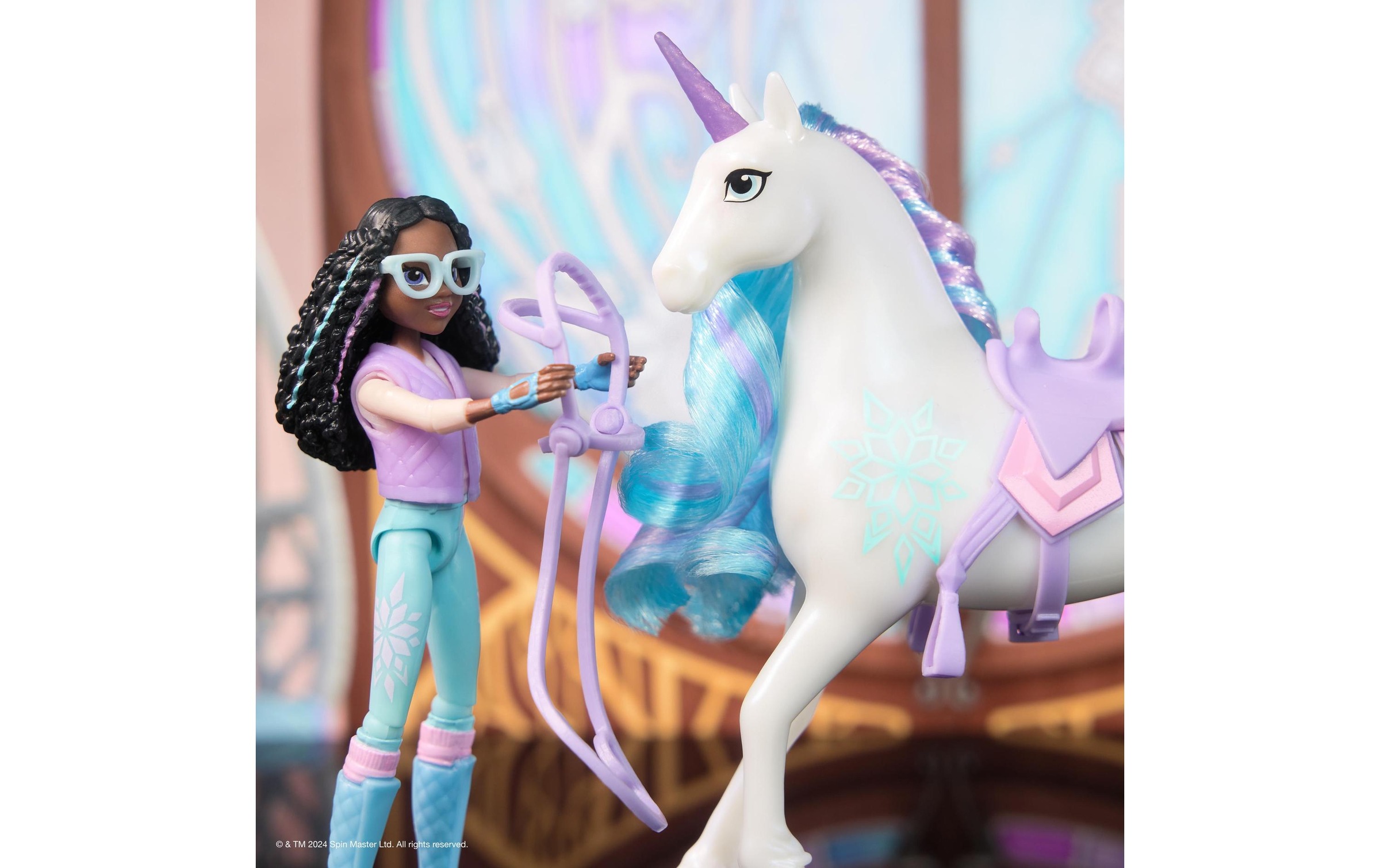 Anziehpuppe »Spinmaster Unicorn Academy Layla Doll & Glacier Unicorn«