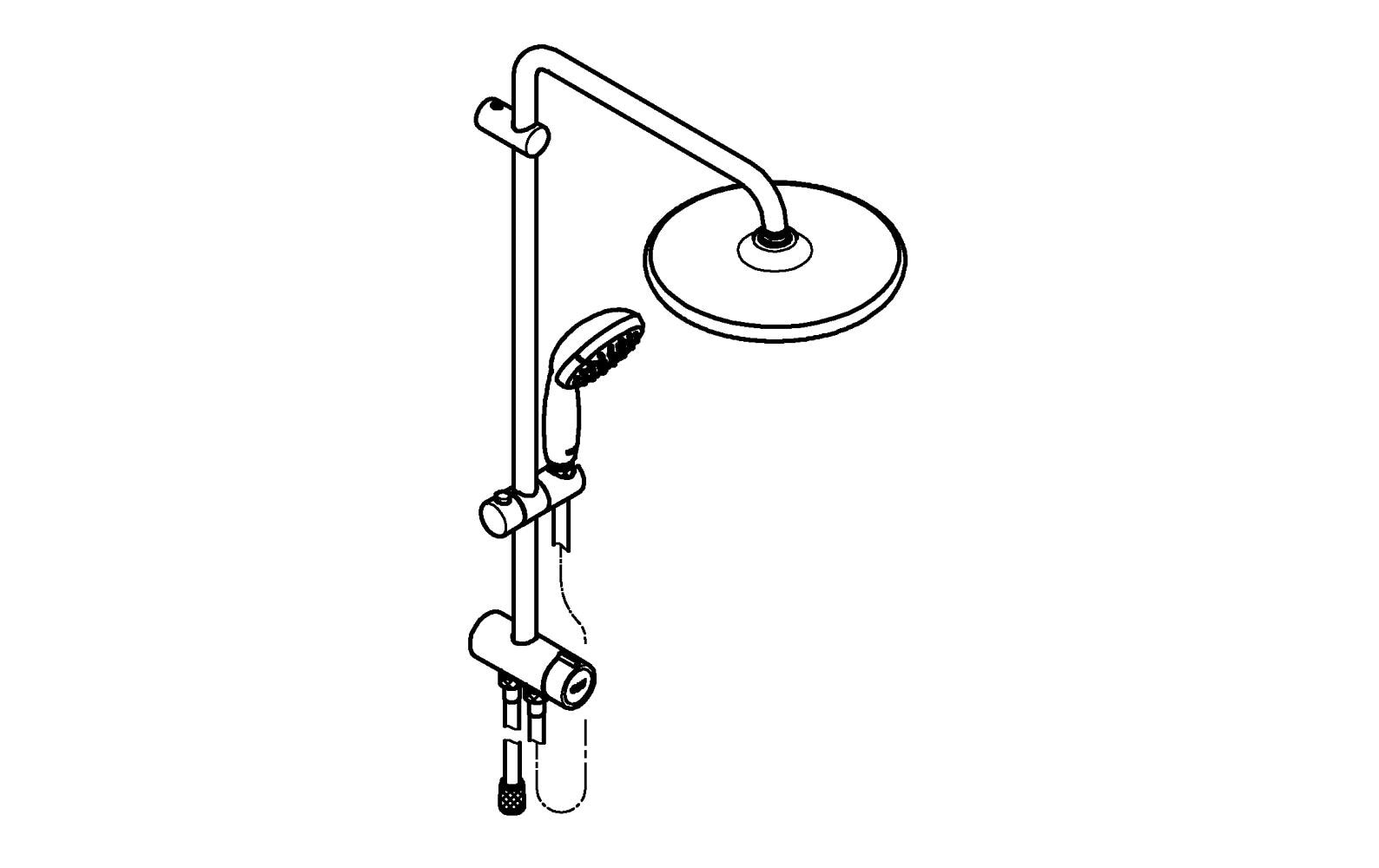 Grohe Duschsystem »Vitalio Start System 250«