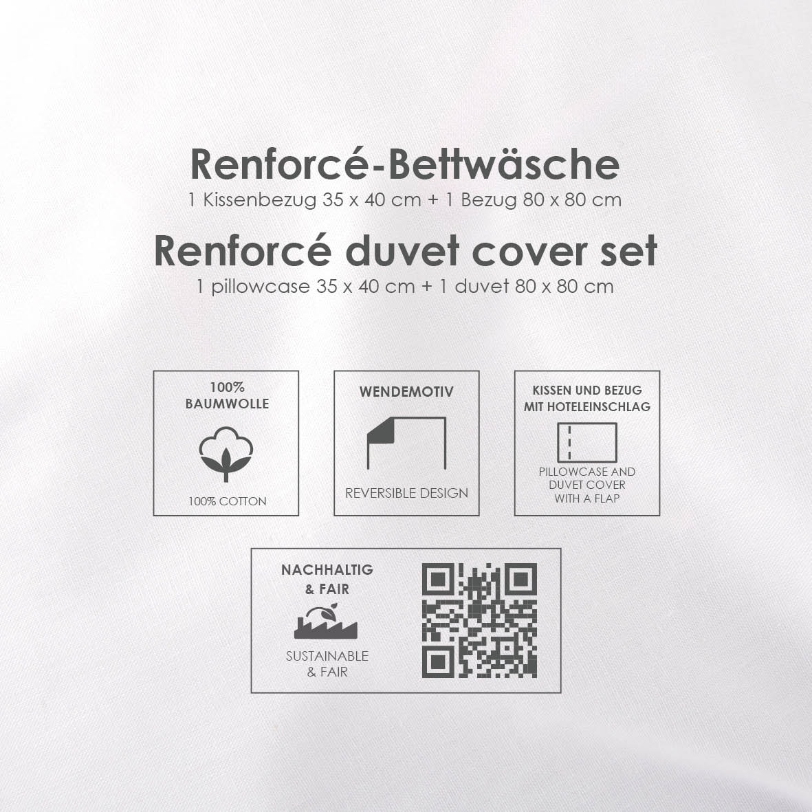 Baby Best Babybettwäsche »babybest Woodland Crew« 2 Stk. mit Wendefunktion