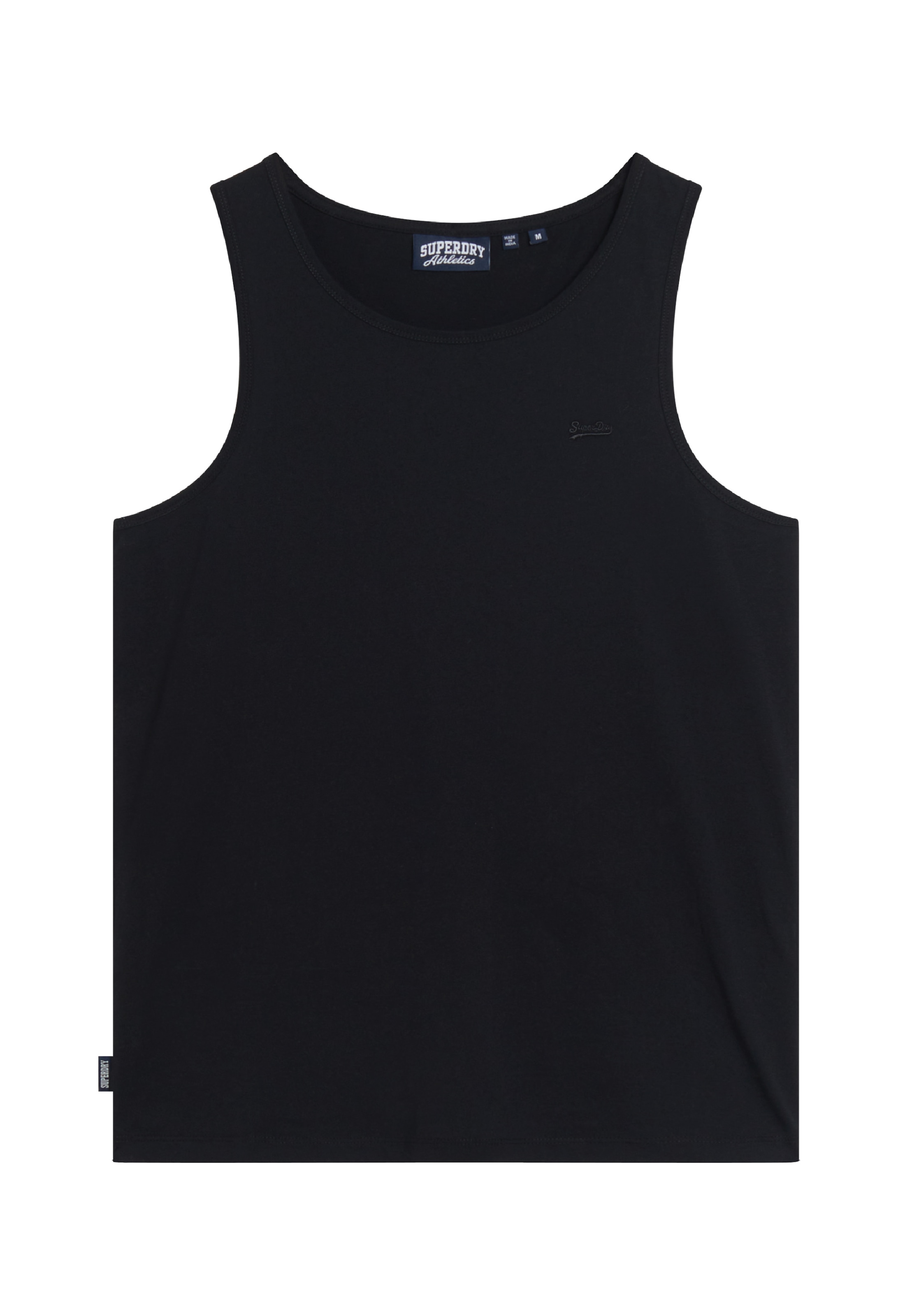 Superdry Débardeur »ESSENTIAL LOGO VEST UB« avec étiquette de marque, en coton et jersey simple, coupe slim, sans manches