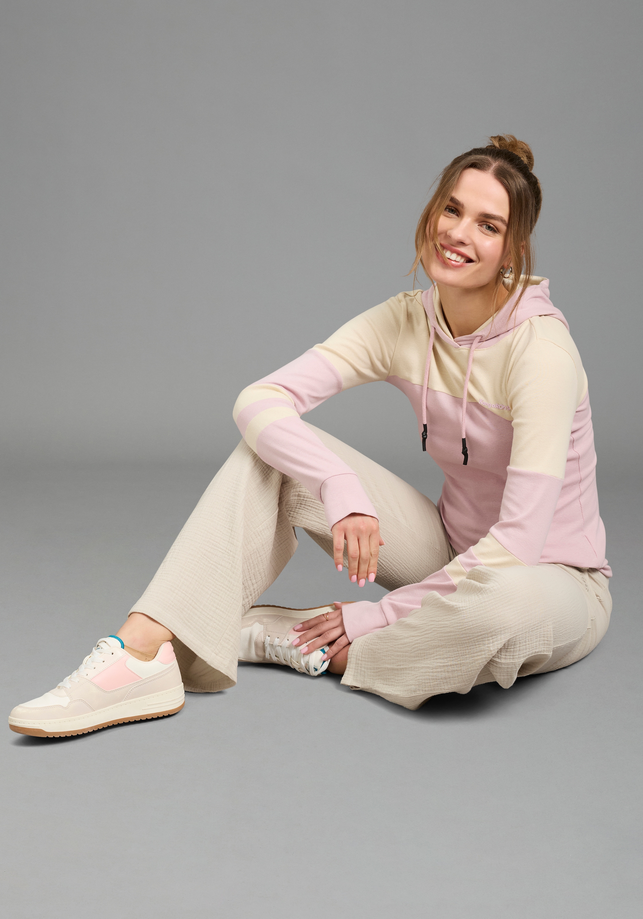 KangaROOS Kapuzenshirt mit Colorblock