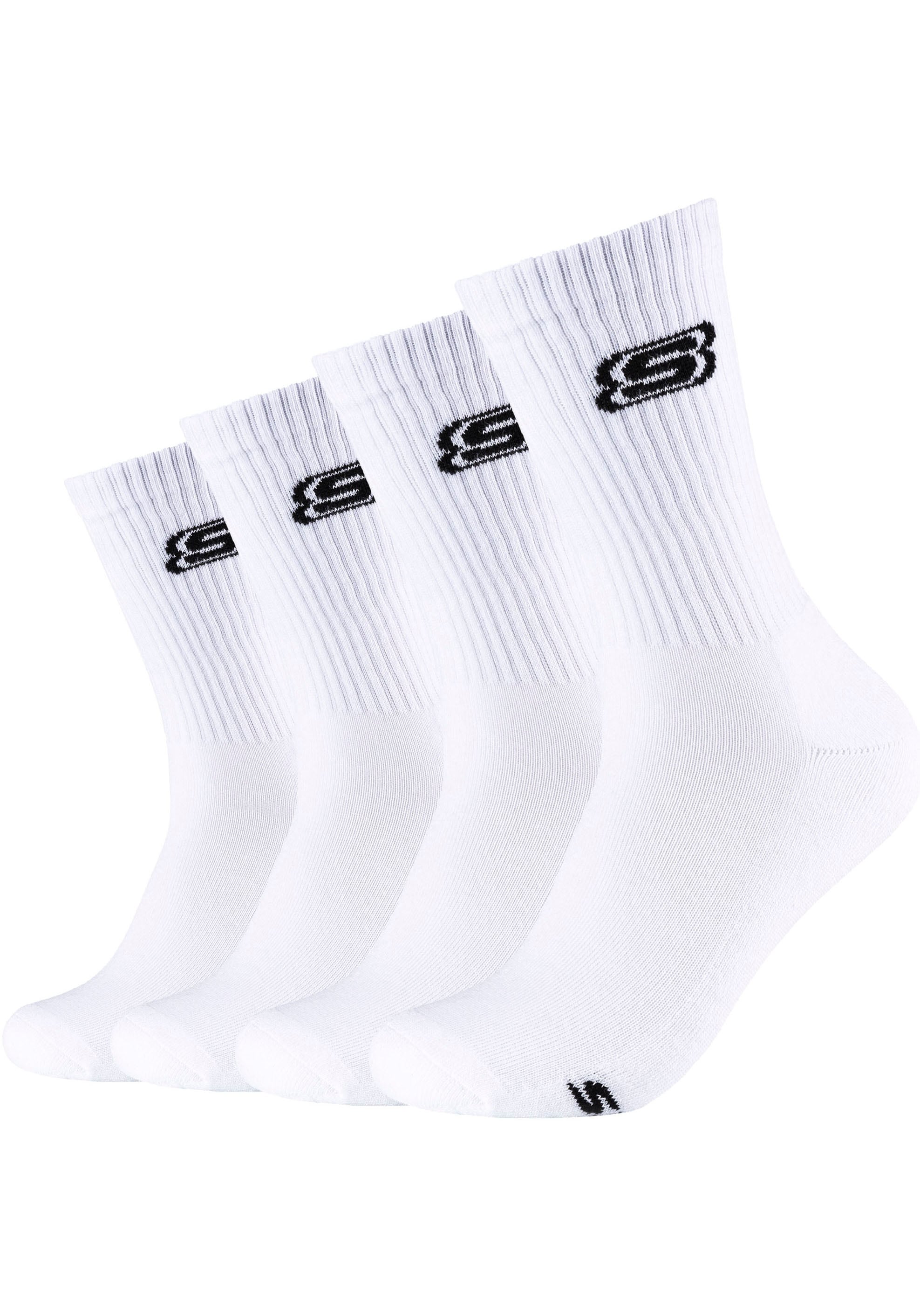 Skechers Socken, (Packung, 4er-Pack), mit verstärkter Ferse & Spitze für lange Haltbarkeit