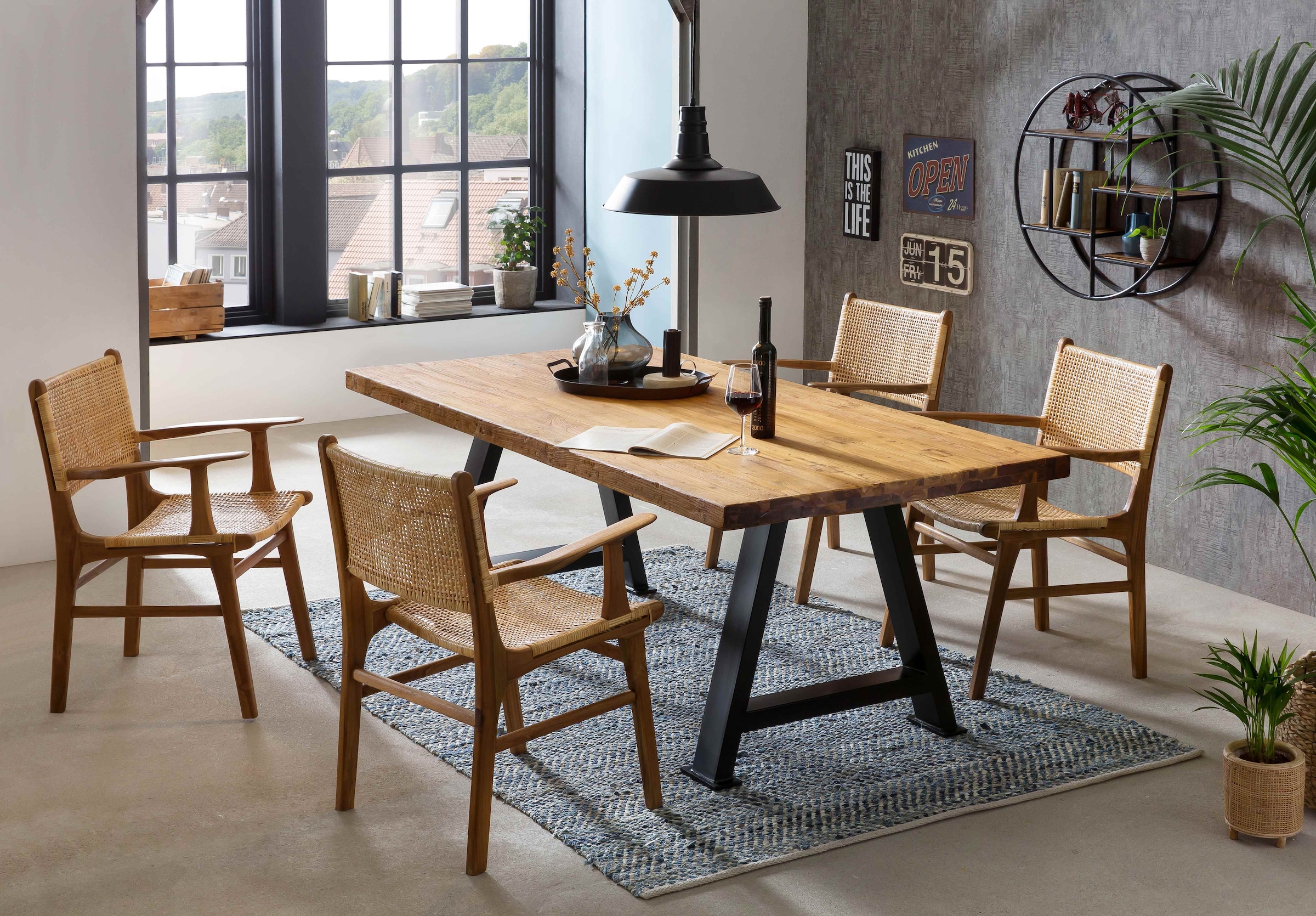 SIT Tischplatte 1 Stk. tlg. aus recyceltem Teakholz