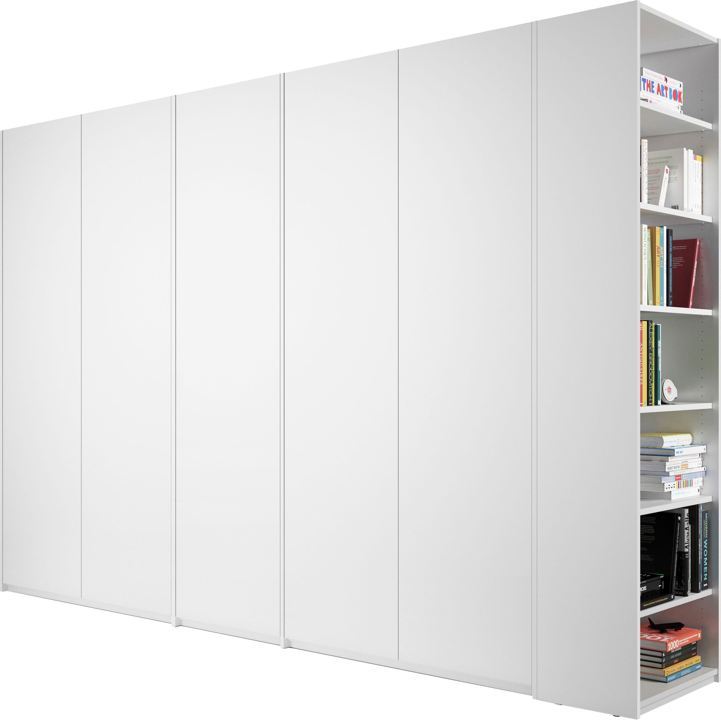 Müller SMALL LIVING Drehtürenschrank »Modular Plus Variante 9«, Anbauregal wahlweise rechts oder links montierbar