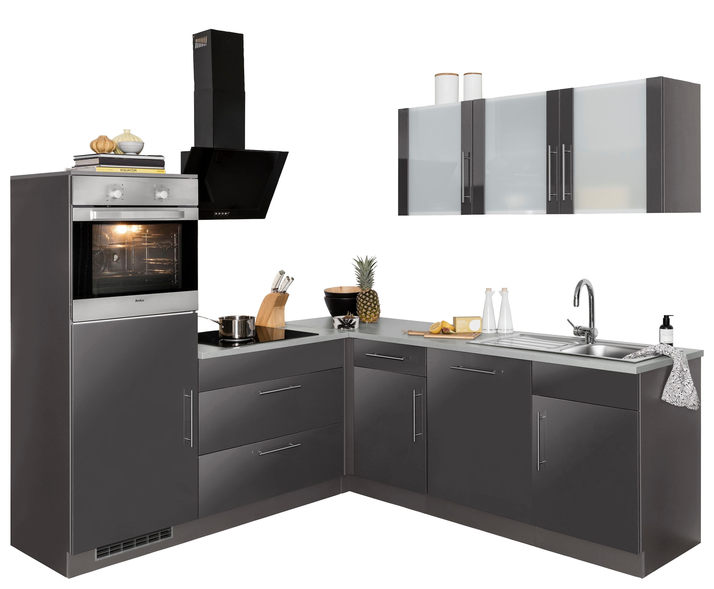 wiho Küchen Winkelküche »Cali«, ohne E-Geräte, Stellbreite 210 x 220 cm  versandkostenfrei auf