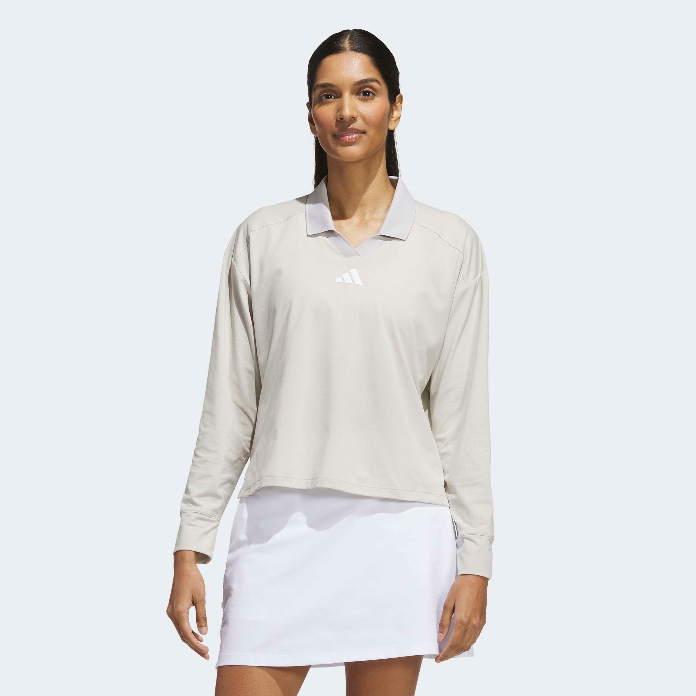 Image of adidas Performance Poloshirt für Golf, sportlicher Schnitt, aus Polyester