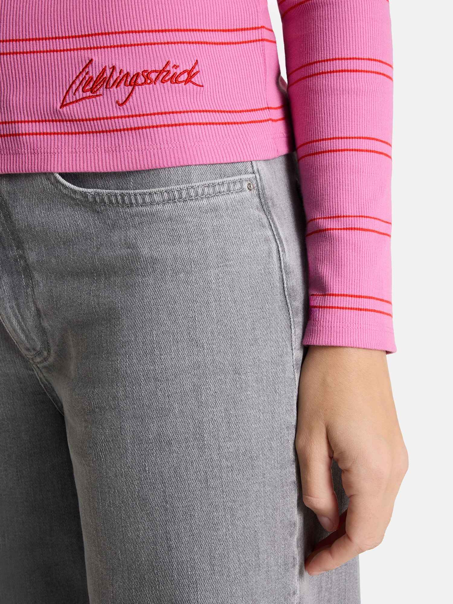 Lieblingsstück Langarmshirt »SinaL« mit Herzmotiv und Streifen