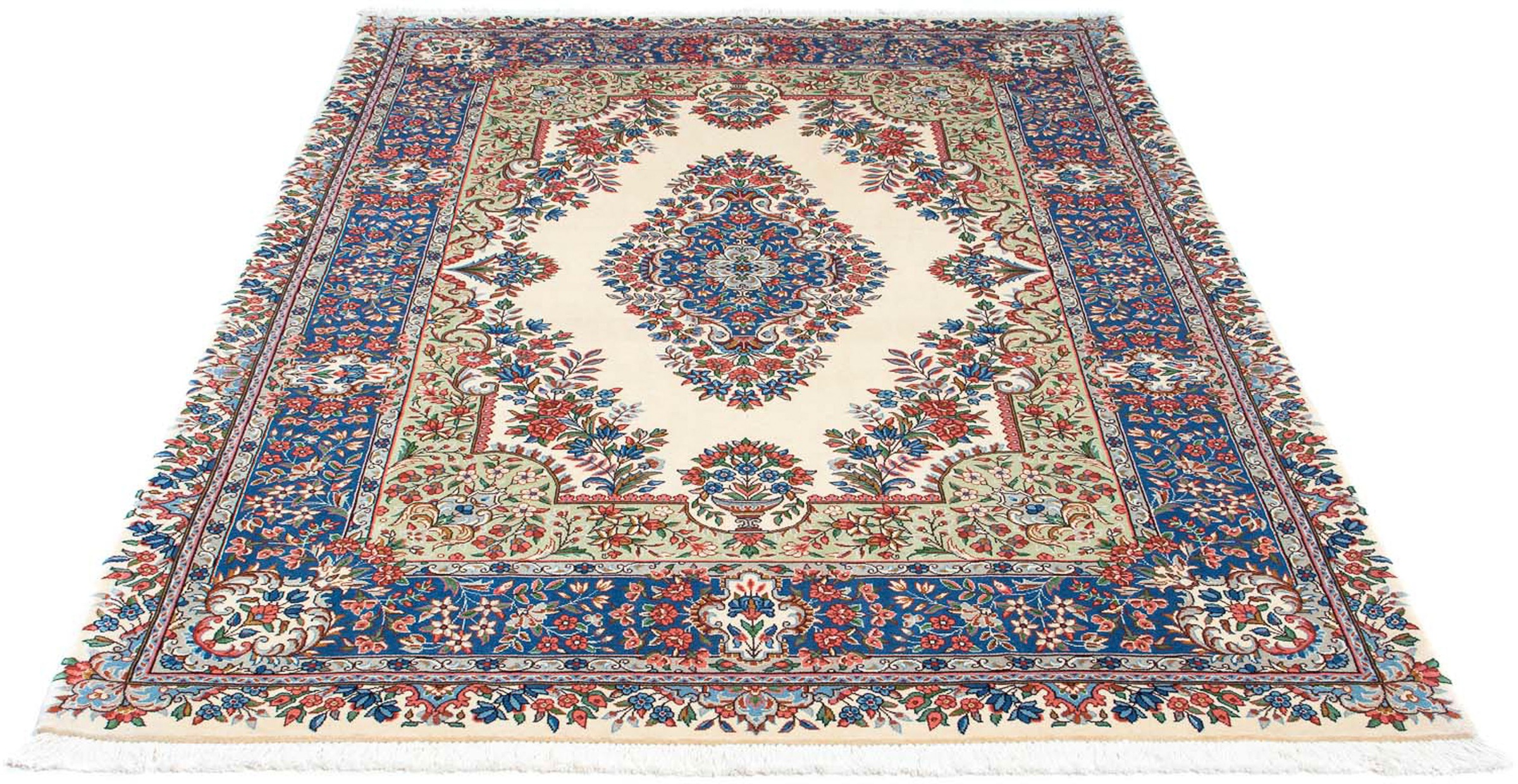 Image of morgenland Orientteppich »Perser - Royal - 223 x 156 cm - beige«, rechteckig, 10 mm Höhe, Wohnzimmer, Handgeknüpft, Einzelstück mit Zertifikat bei Ackermann Versand Schweiz