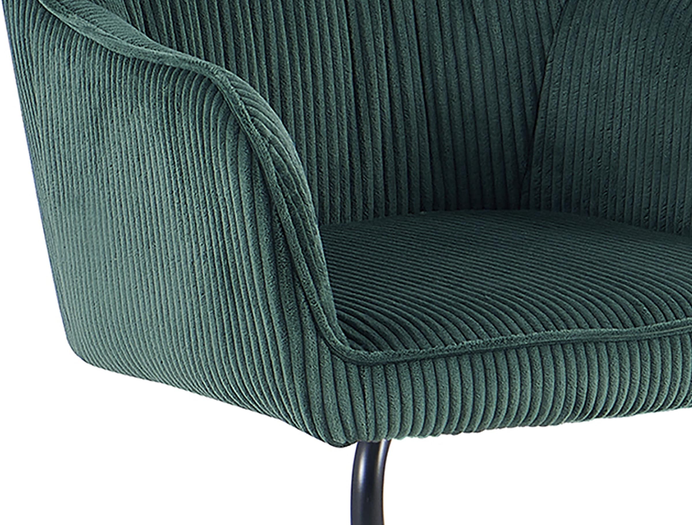 byLIVING Chaise cantilever »ELBA« (Ensemble) 2 cuisvelours côtelé épais, 110 kg, fonction de retour pivotant à 180°, piètement à bascule