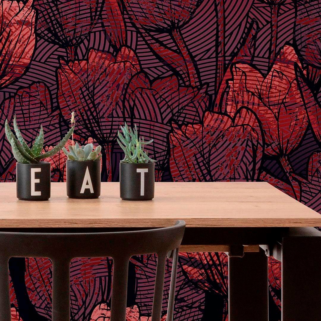 Komar Vliestapete »Digitaldruck Vlies - Tulipe - Grösse 400 x 280 cm«, bedruckt, Wohnzimmer, Schlafzimmer