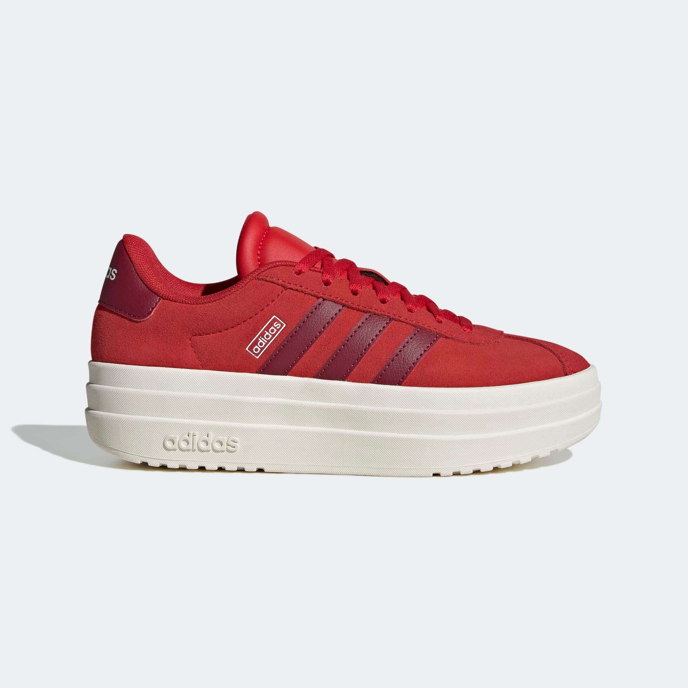 adidas Sportswear Plateausneaker »VL COURT BOLD LIFESTYLE KIDS«, Design auf den Spuren des adidas Gazelle Bold