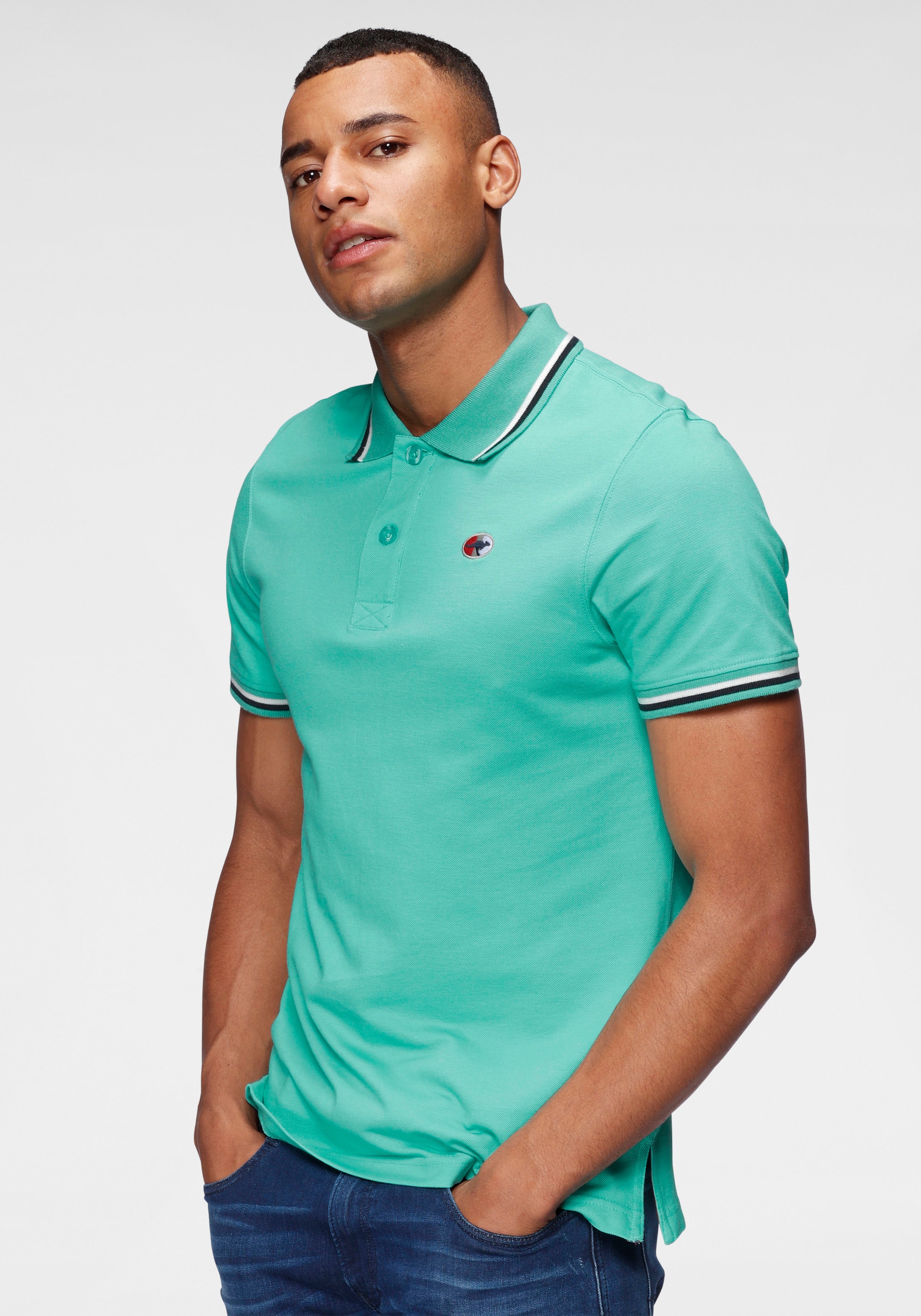 Image of KangaROOS Poloshirt, hochwertige Piquéqualität bei Ackermann Versand Schweiz