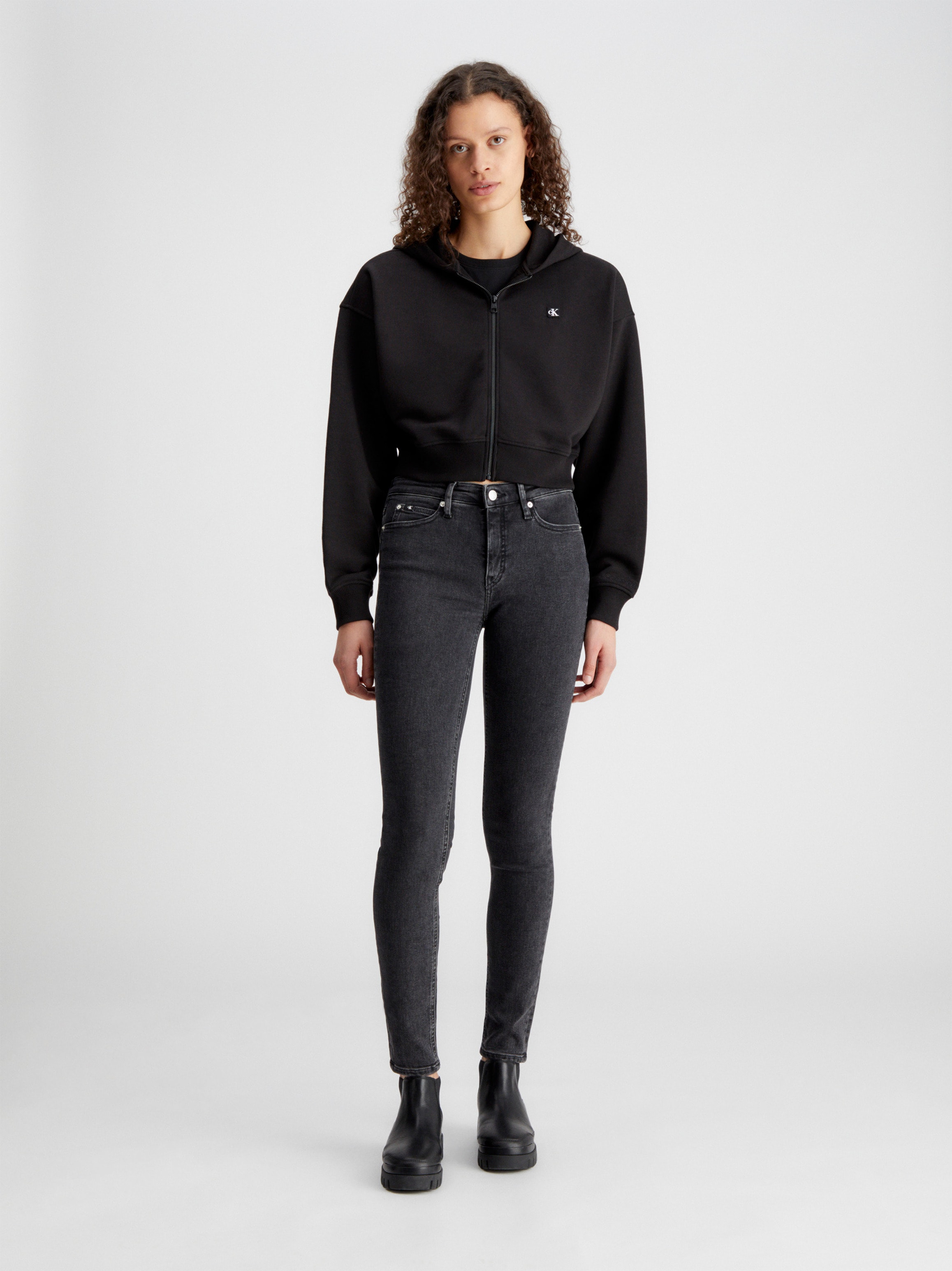 Calvin Klein Jeans Sweatjacke »CK EMBRO BADGE ZIP-THROUGH«