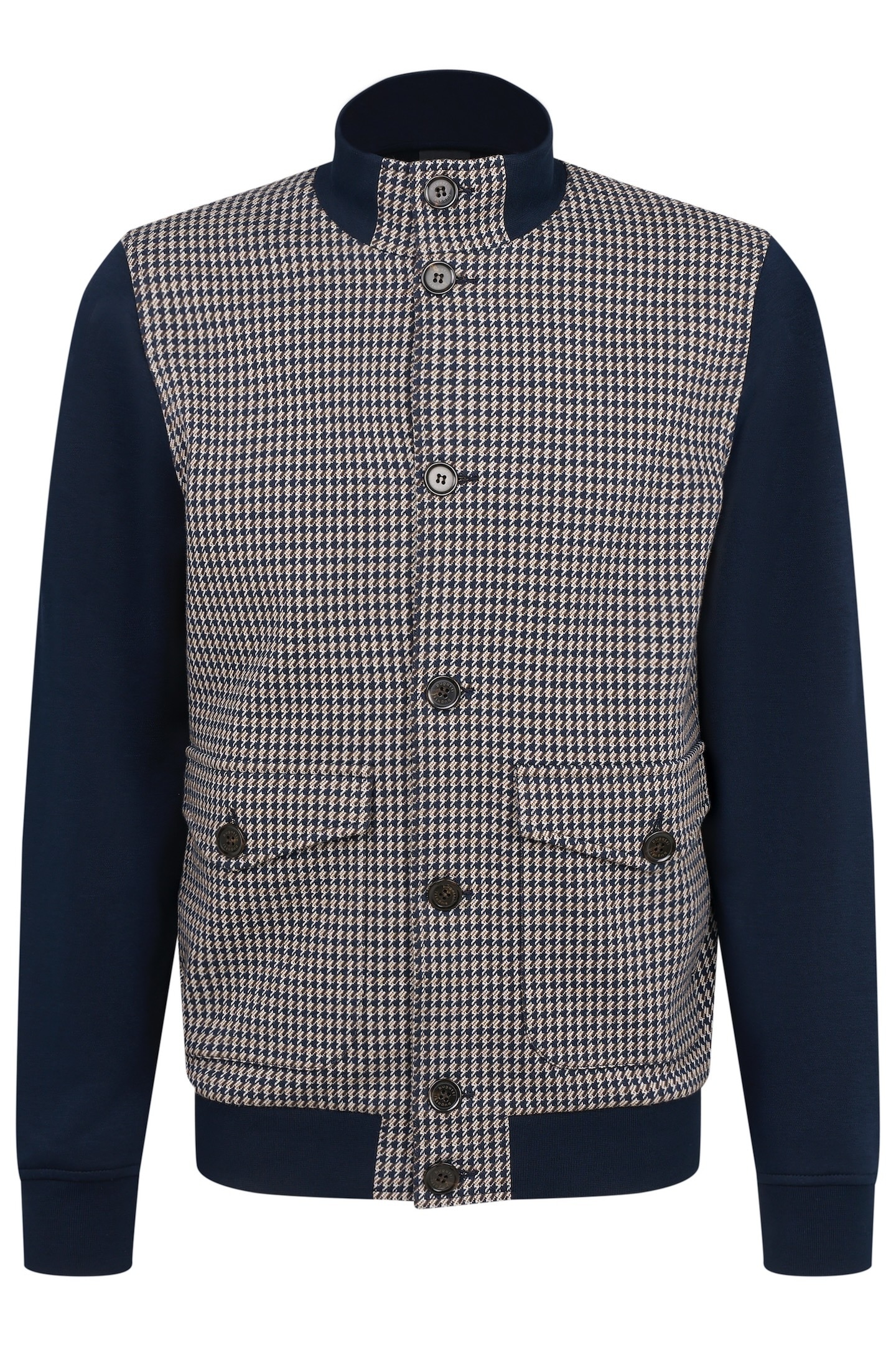 bugatti Veste sweat mit Collegekragen