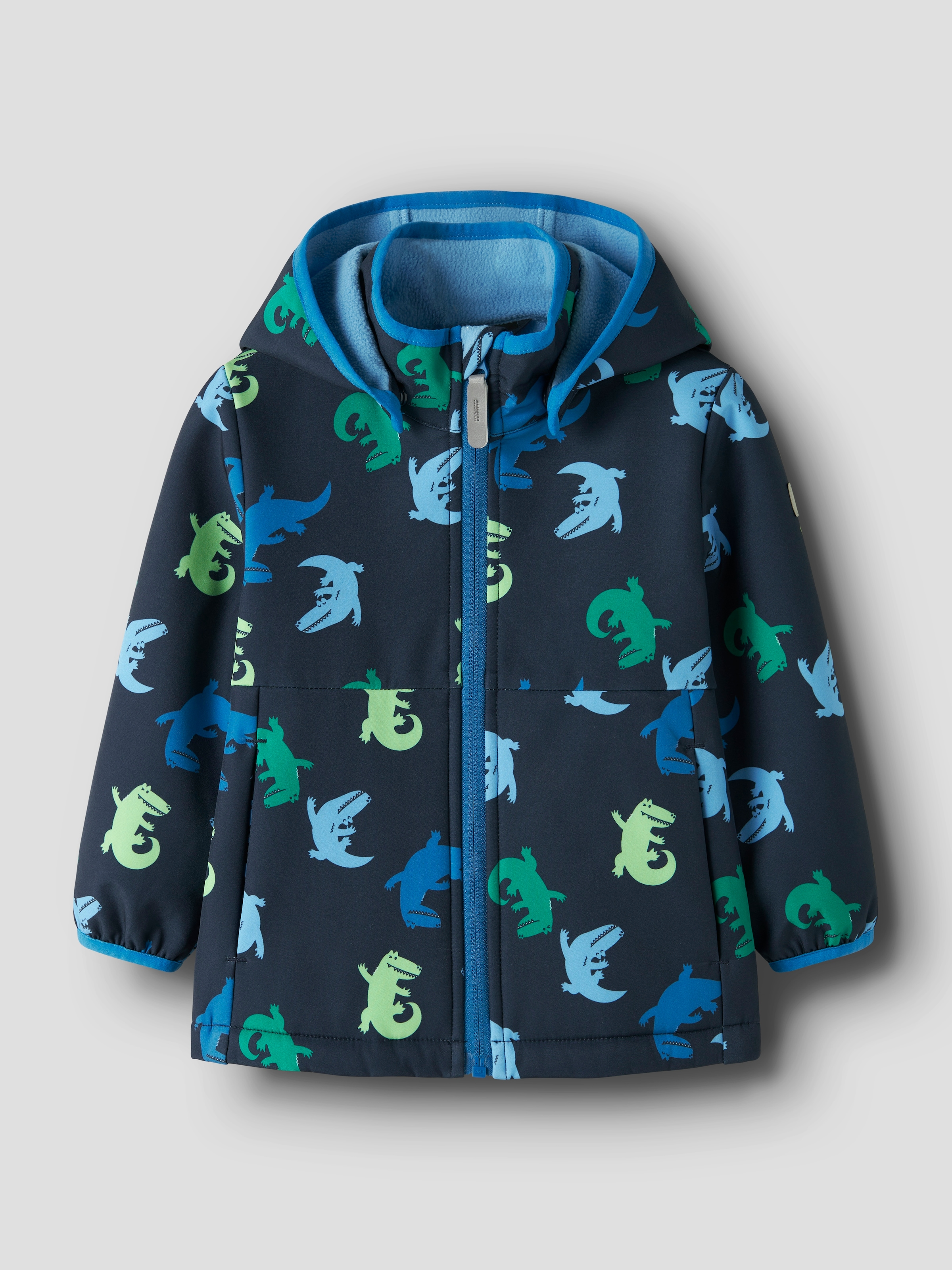 Name It Veste softshell »NMMMALTA05 SOFTSHELL JACKET AOP FO« mit Kapuze Materialmix, wasserdicht, winddicht, atmungsaktiv