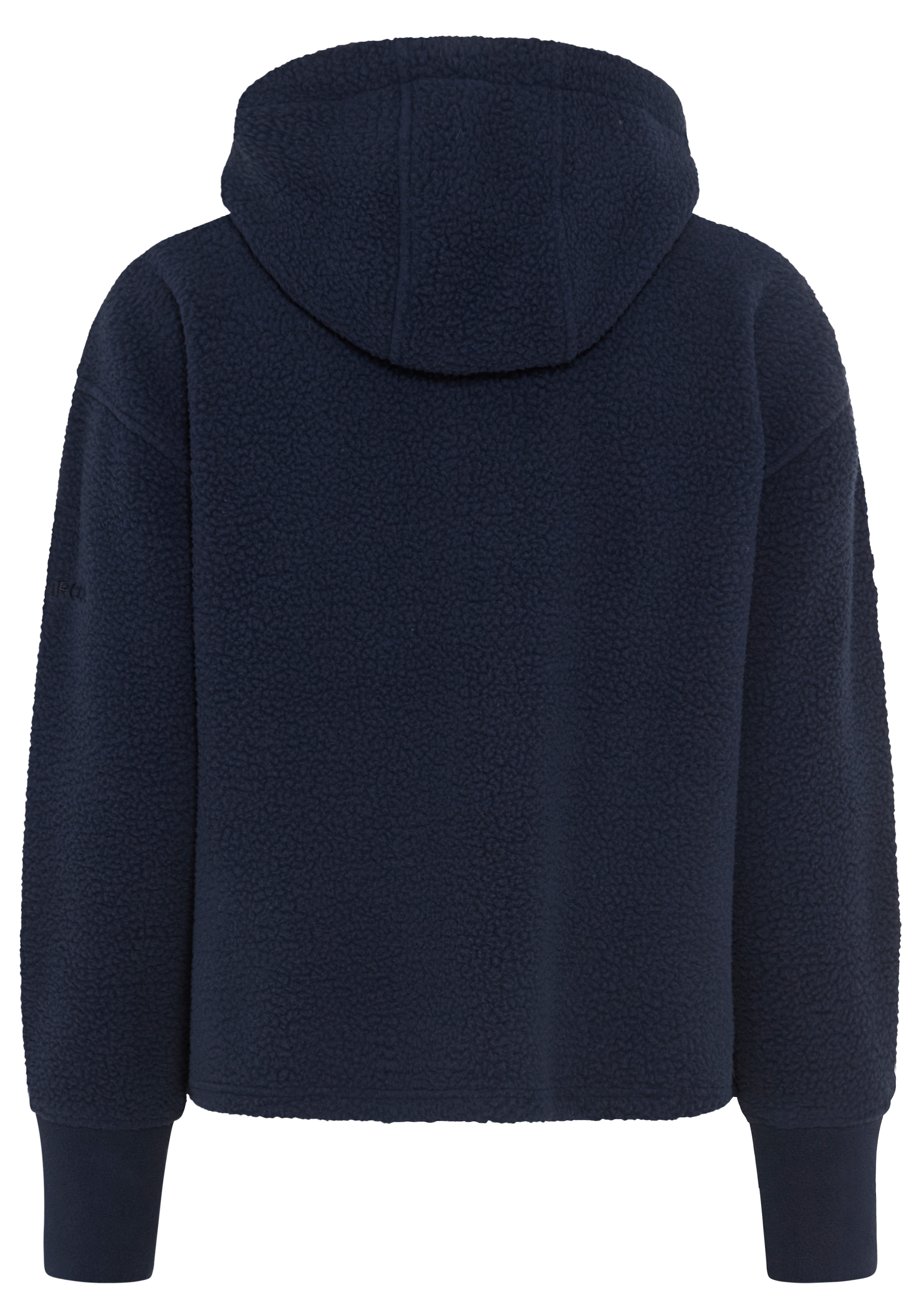 KangaROOS Fleecejacke mit Kapuze mit relaxed fit, hüftlange Form