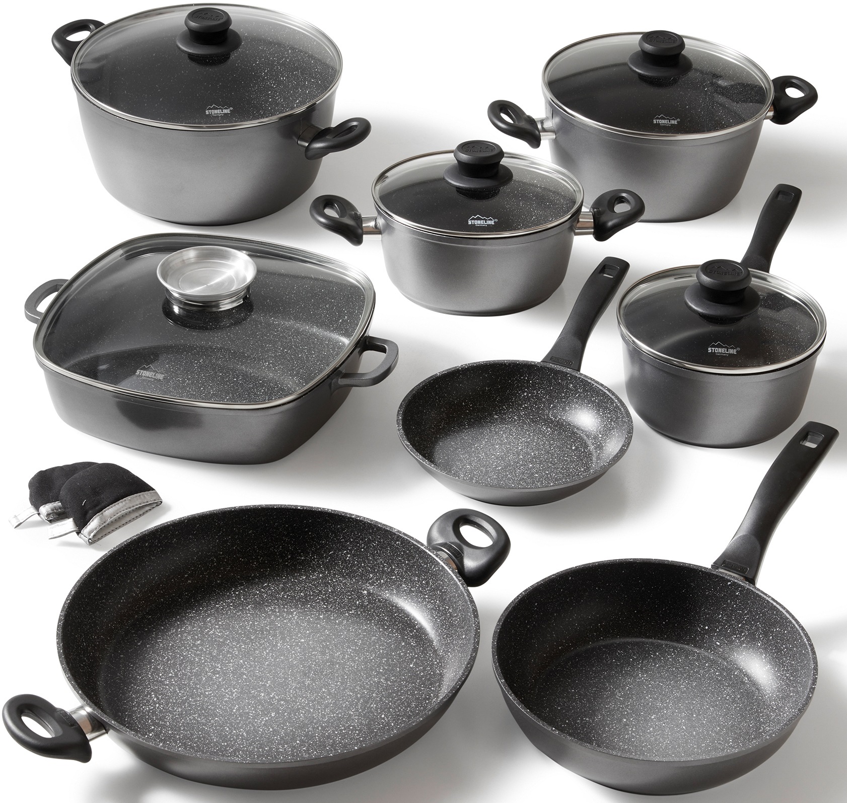 Image of STONELINE Topf-Set, Aluminiumguss, (Set, 13 tlg.), Induktion bei Ackermann Versand Schweiz