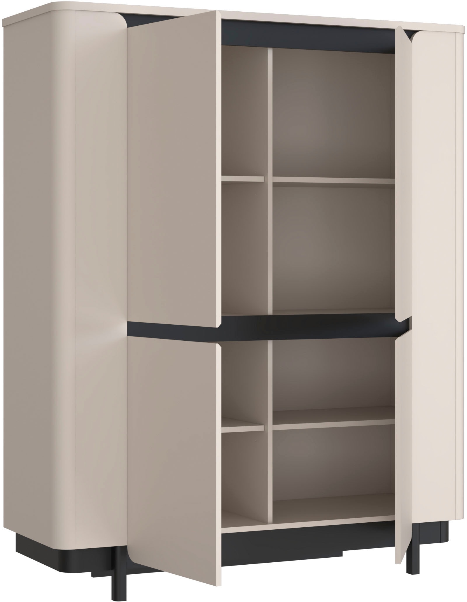 FORTE »Vodol« Highboard, Soft Close, ABS Kanten