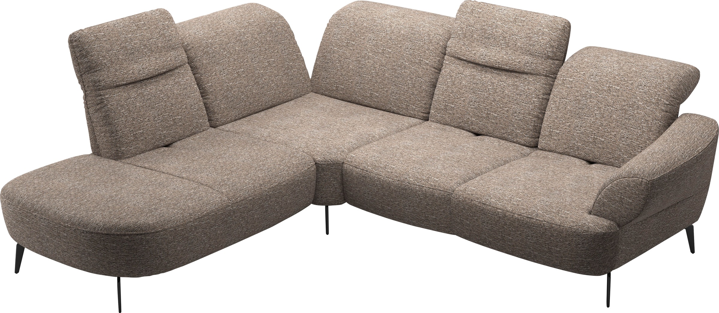 sit&more Ecksofa »Dance, L-Form, inkl. Sitztiefenverstellung«, inkl. Click&Seat, optional mit Kopfteilverstellung
