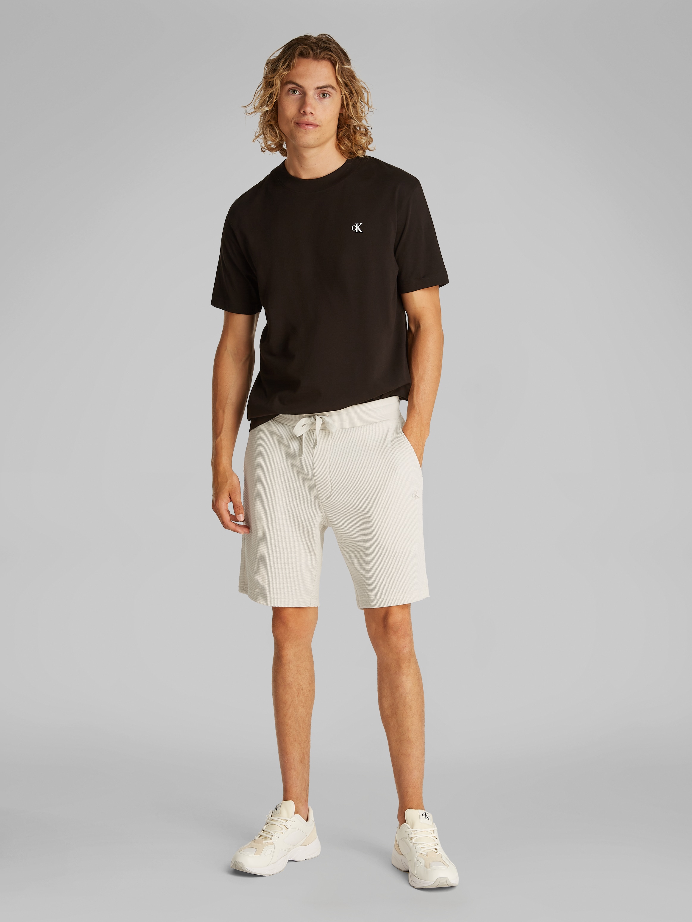 Calvin Klein Jeans Shorts »CHUNKY WAFFLE SHORT«, mit Waffelstruktur