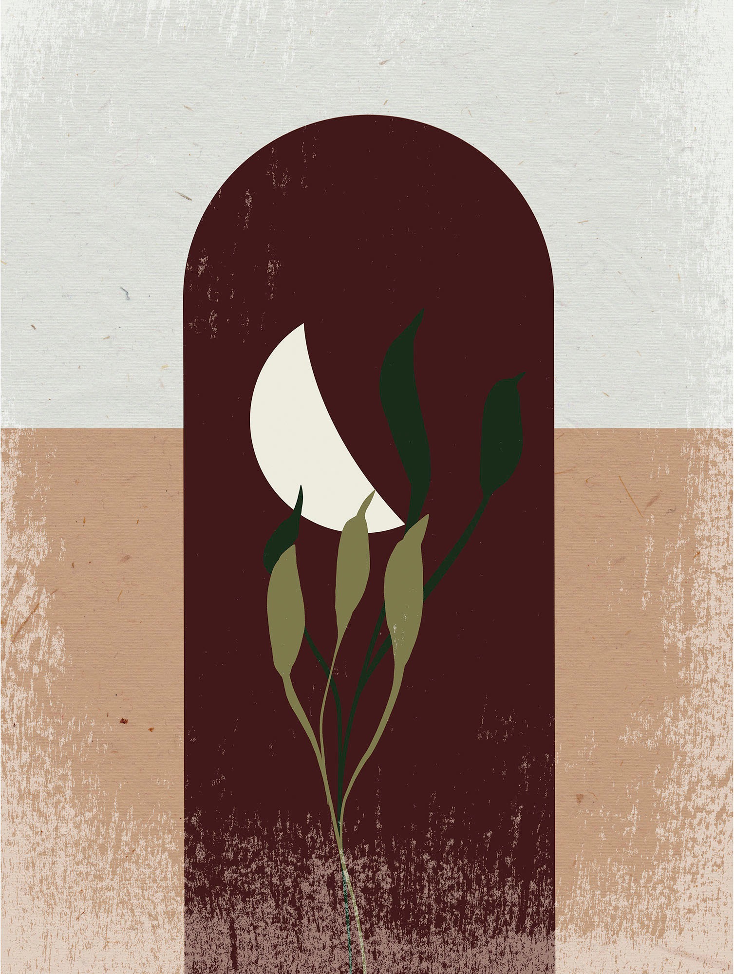 Image of Komar Wandbild »Silence Half Moon«, (1 St.), Deutsches Premium-Poster Fotopapier mit seidenmatter Oberfläche und hoher Lichtbeständigkeit. Für fotorealistische Drucke mit gestochen scharfen Details und hervorragender Farbbrillanz. bei Ackermann Versand Sc