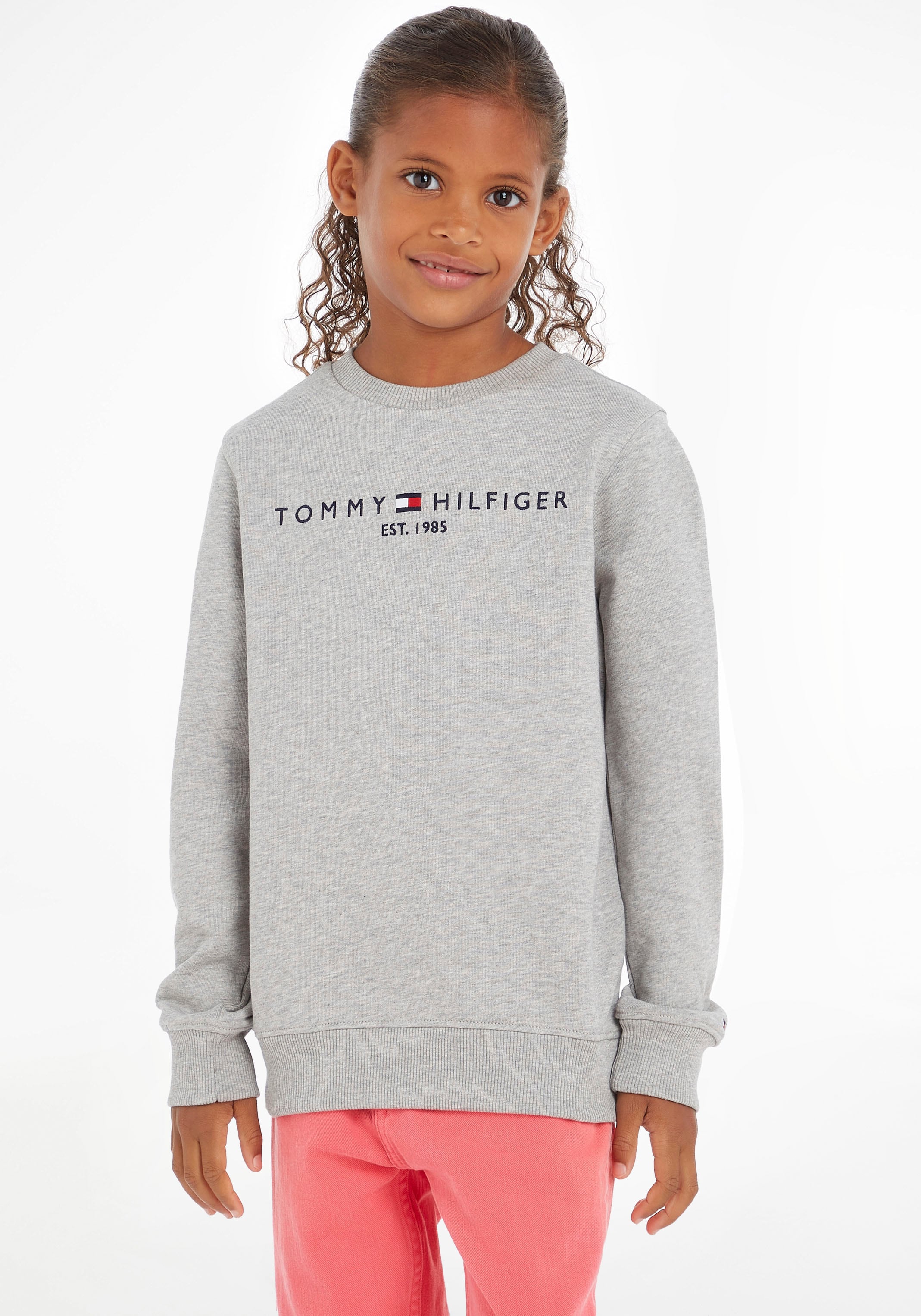 Sweatshirt versandkostenfrei ♕ MiniMe,für Kinder Kids Mädchen Hilfiger Tommy auf »ESSENTIAL Junior Jungen und SWEATSHIRT«,