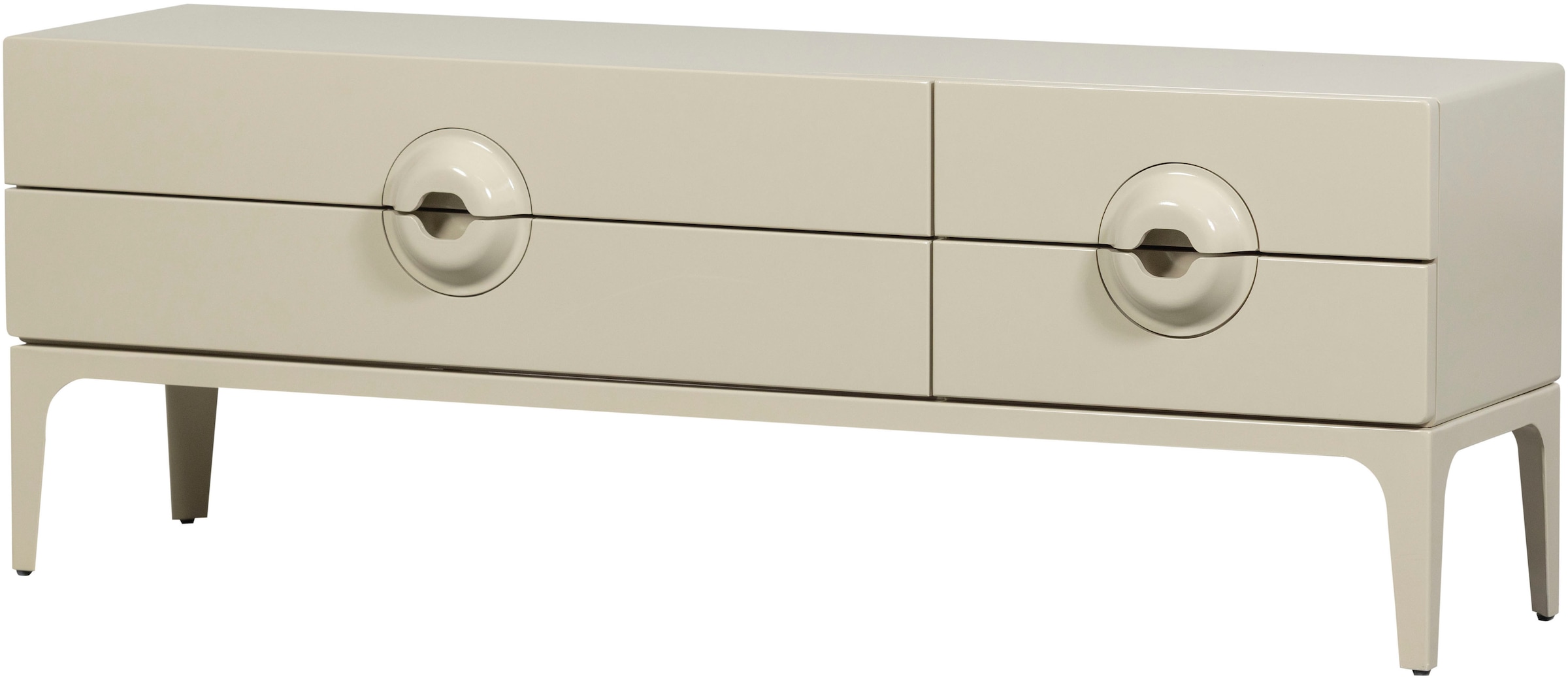 Image of WOOOD Lowboard "Merge mit Eukalyptusholz und 4 Schubladen" Eukalyptusholz, Tragkraft 120 kg, Metallbeine