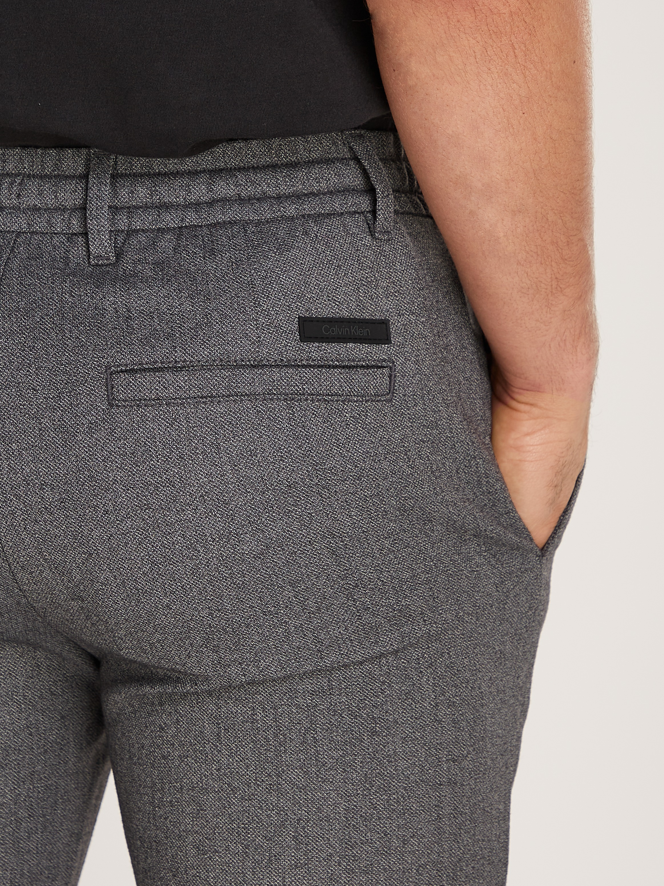 Calvin Klein Relaxhose »WOOL-BLEND-STRETCH S&P JOGGER«, mit Kordelzug