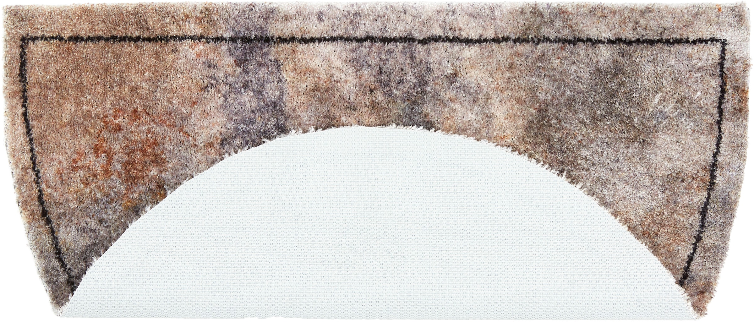 ASTRA Fussmatte »Pure&Soft 016« halbrund 7 mm Höhe Sauberlaufmatte, weiche Oberfläche, waschbar, rutschfest