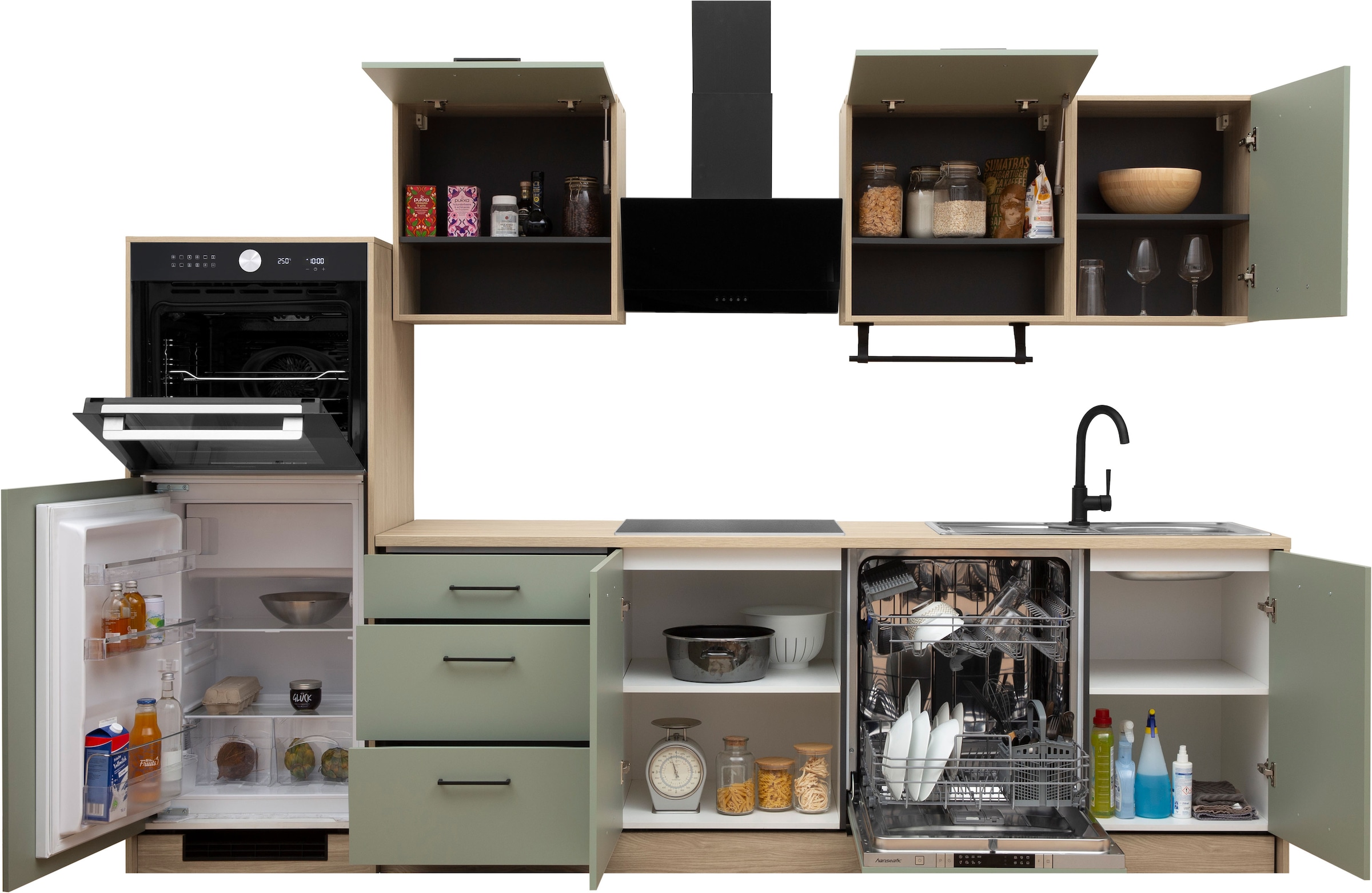 KOCHSTATION Armoire suspendue »KS-Kolari« 1 cuis tlg. Masse (B/T/H): 50 x 36,6 x 60,9 cm