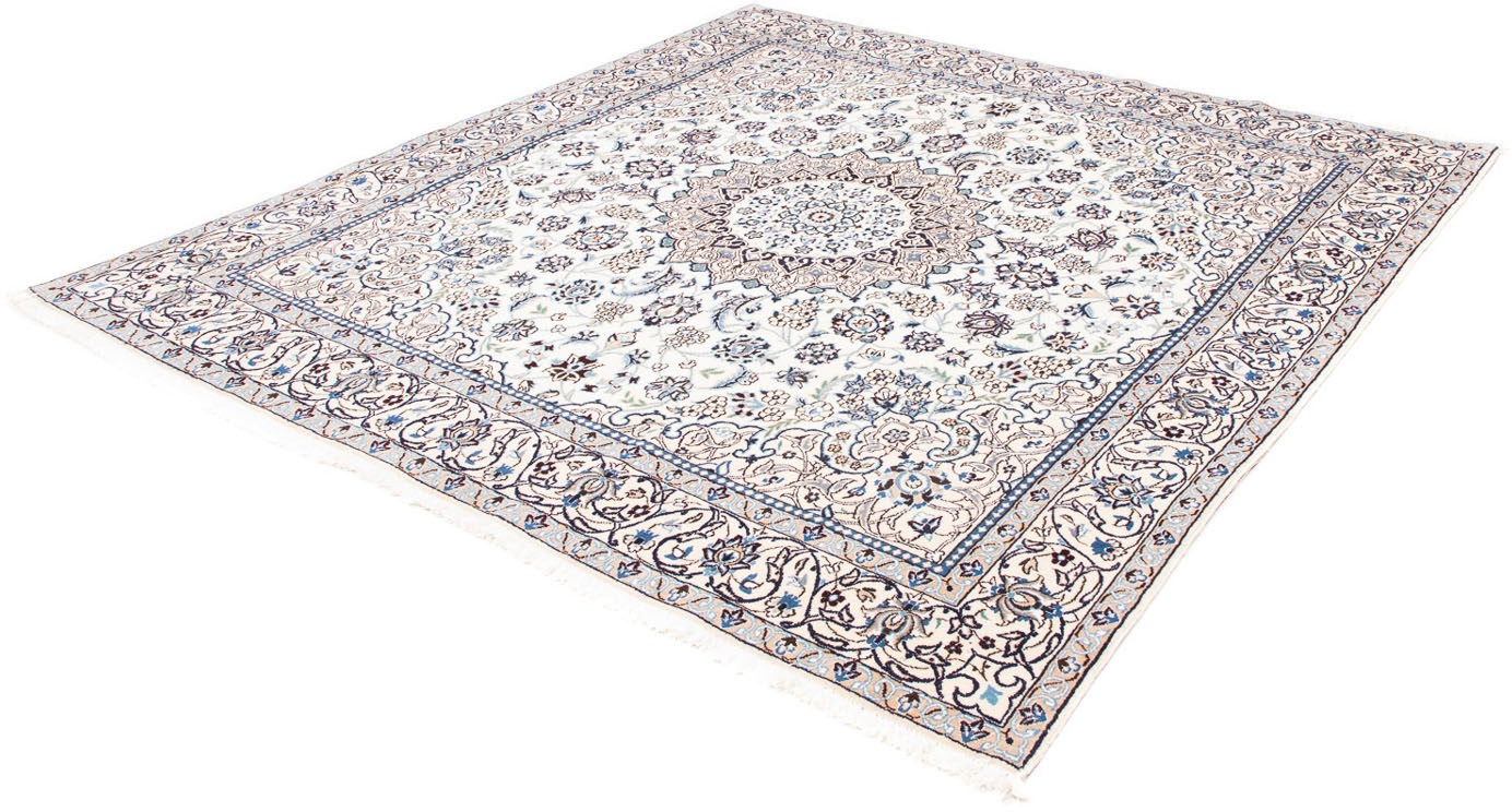 Image of morgenland Orientteppich »Perser - Nain - Royal quadratisch - 205 x 198 cm - beige«, quadratisch, 10 mm Höhe, Wohnzimmer, Handgeknüpft, Einzelstück mit Zertifikat bei Ackermann Versand Schweiz