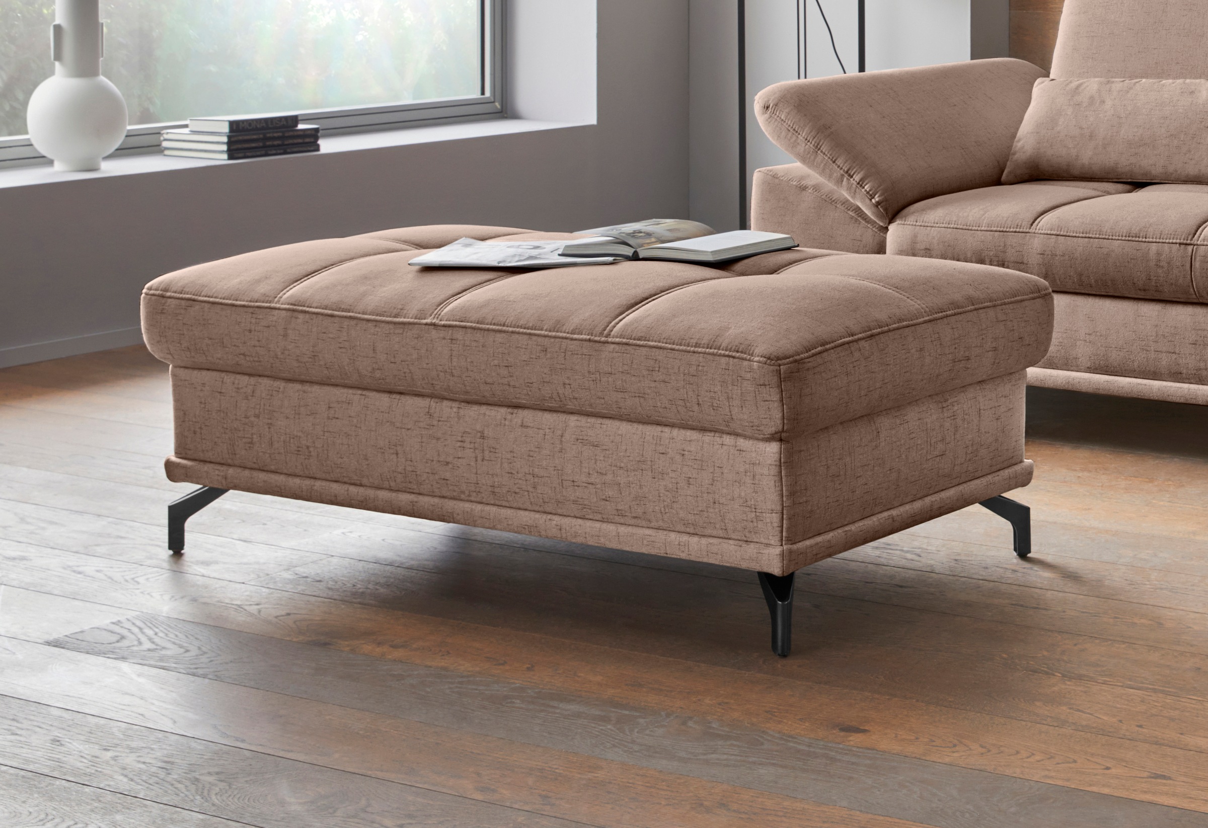 Image of GOODproduct Polsterhocker "Costello, B: 133 cm" individuell zu kombinieren, Federkern