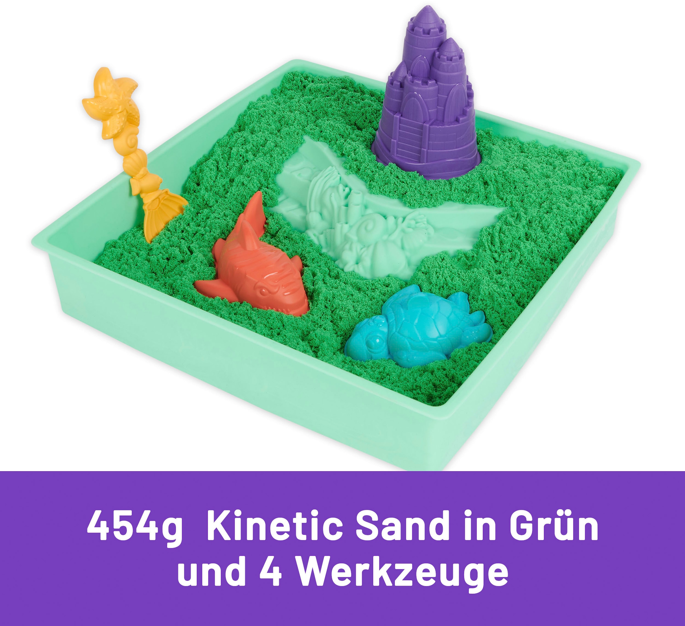 Spin Master Set créatif »Kinetic Sand - Box 454 g - Grün«
