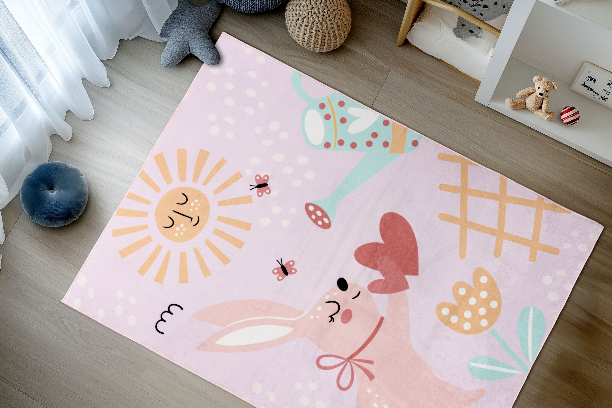 Kayoom Tapis pour enfants »Wonder 131« Rectangulaire 8 mm Höhe Kurzflor, Vegan, Fussbodenheizungsgeeignet