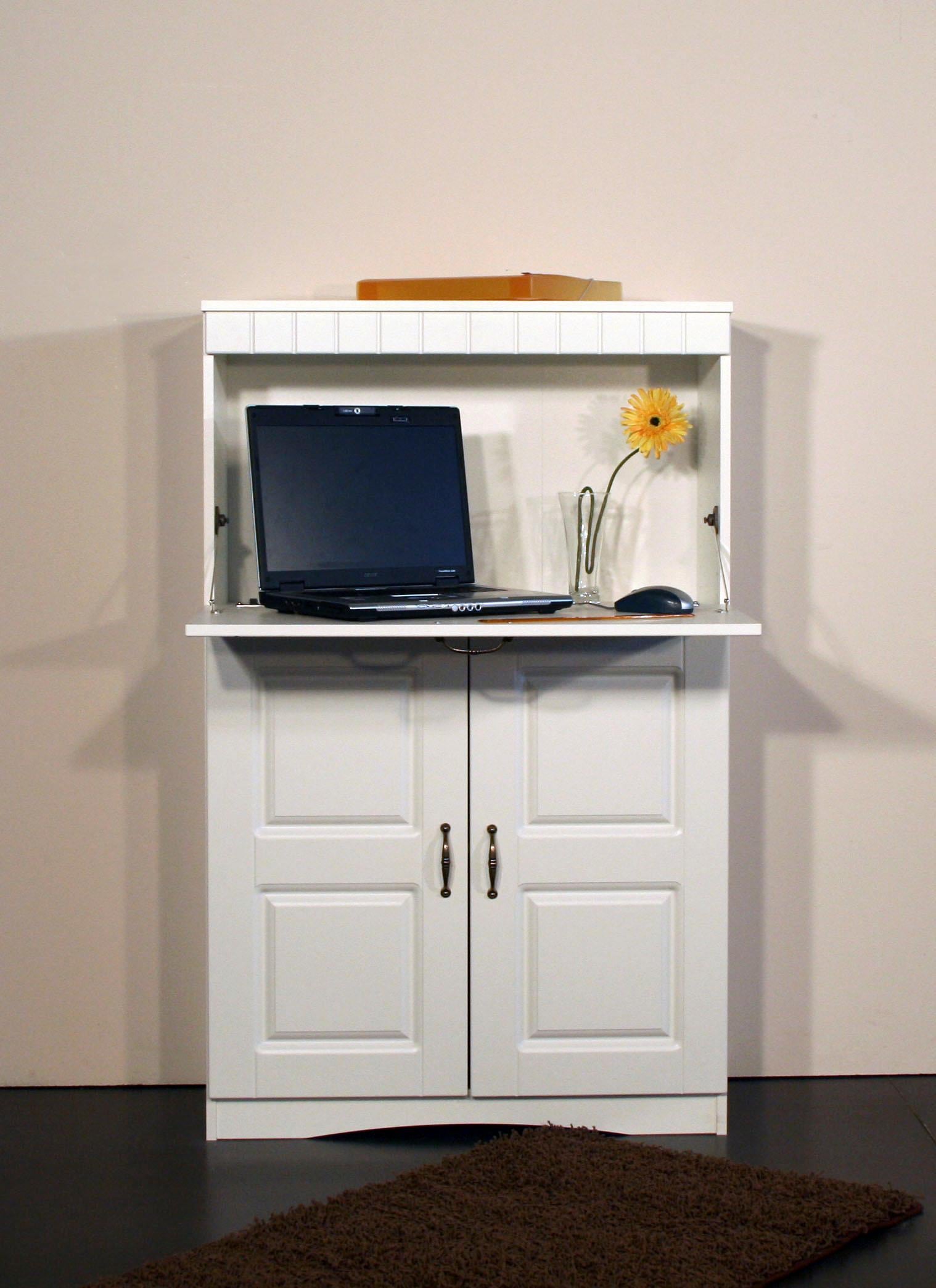Image of VOGL Möbelfabrik Sekretär "Hans, Sekretär," kompakter PC-Schrank im Landhausstil, Breite 78 cm, Made in Germany
