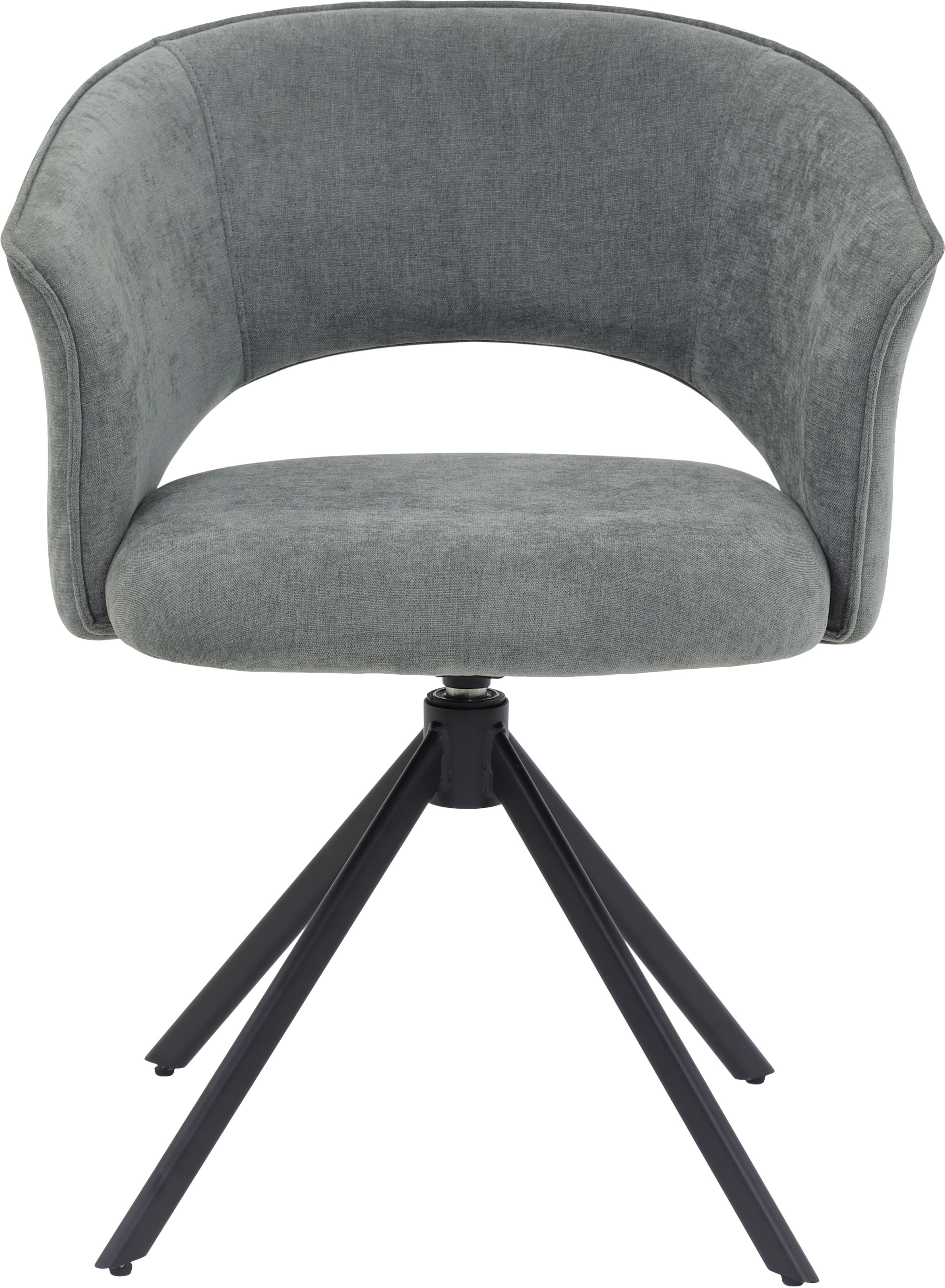 TOM TAILOR HOME Armlehnstuhl »CURVY ARMCHAIR« (Set) 2 Stk.mit Armlehnen, drehbar, Rückholfunktion, Rückenausschnitt