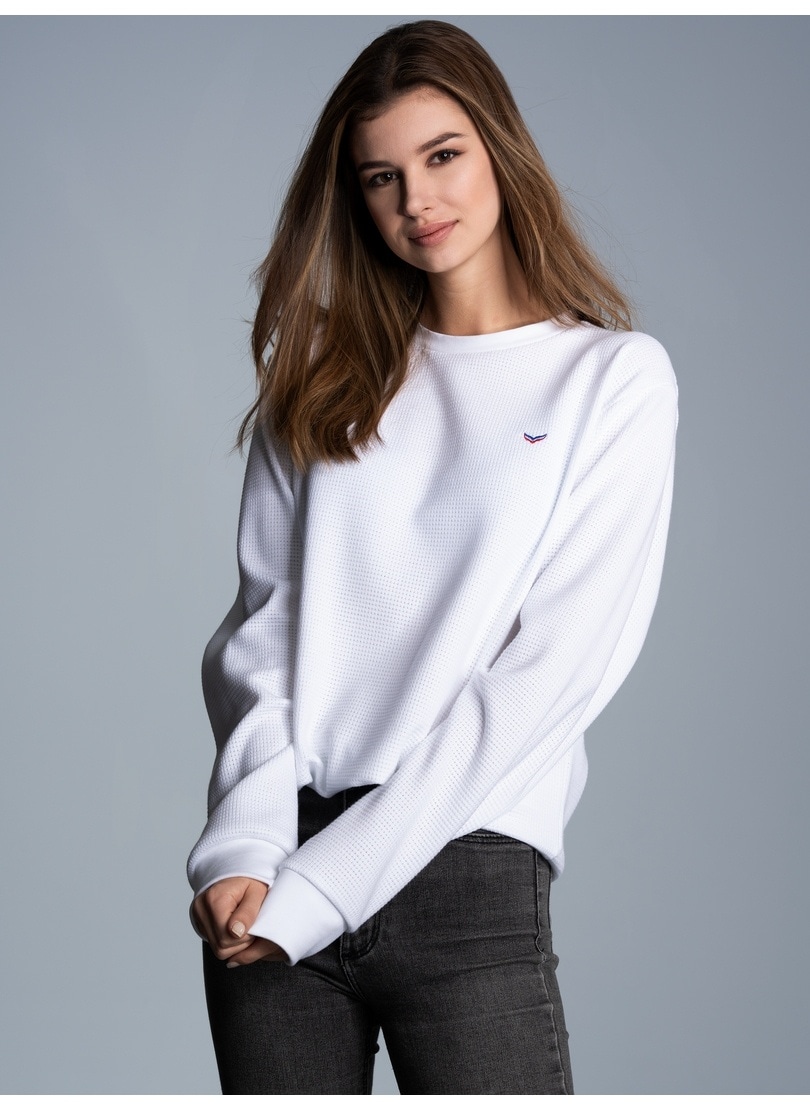 Image of Trigema Sweatshirt "TRIGEMA Sweatshirt in Waffeloptik"
