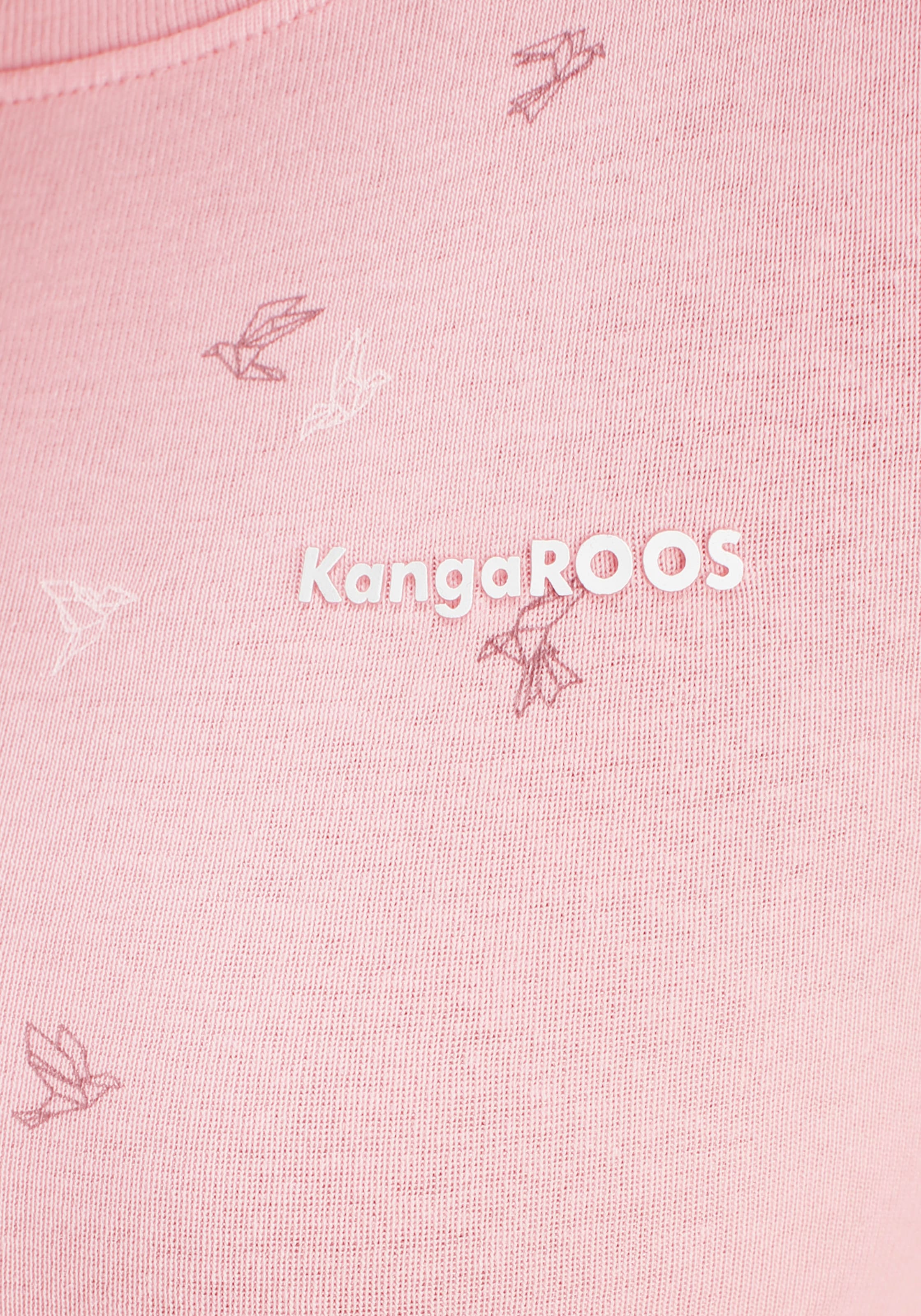KangaROOS T-Shirt, mit filigranem Allover-Print - NEUE FARBEN