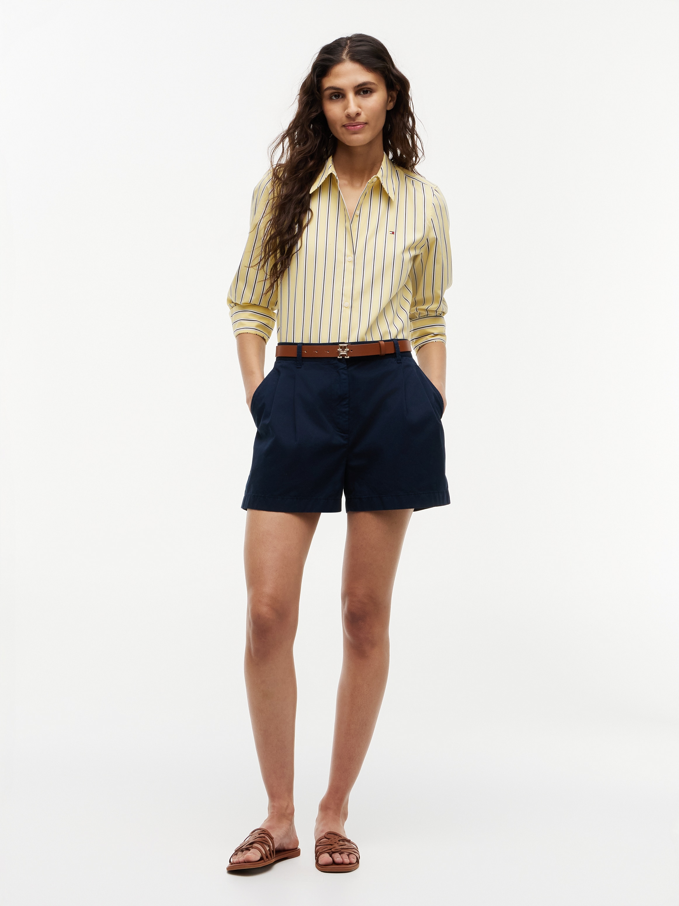 Tommy Hilfiger Blouse chemise »SUMMER POPLIN REGULAR SHIRT« Baumwolle, regular fit, auch in grossen Grössen