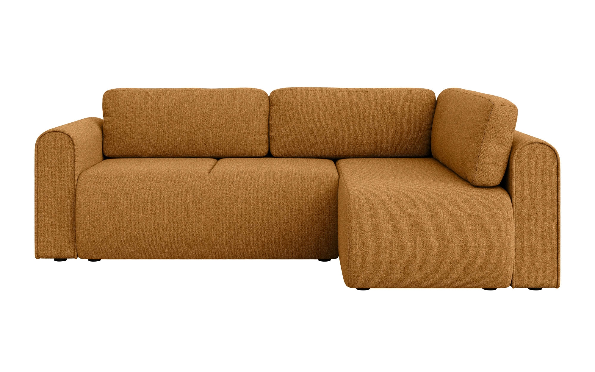 GOODproduct Canapé d'angle »Zacharia wahlweise Schlafsofa mit Bettkasten, B/T/H 250/166/86 cm« L-Form mit Wellenunterfederung, Ottomane rechts oder links bestellbar