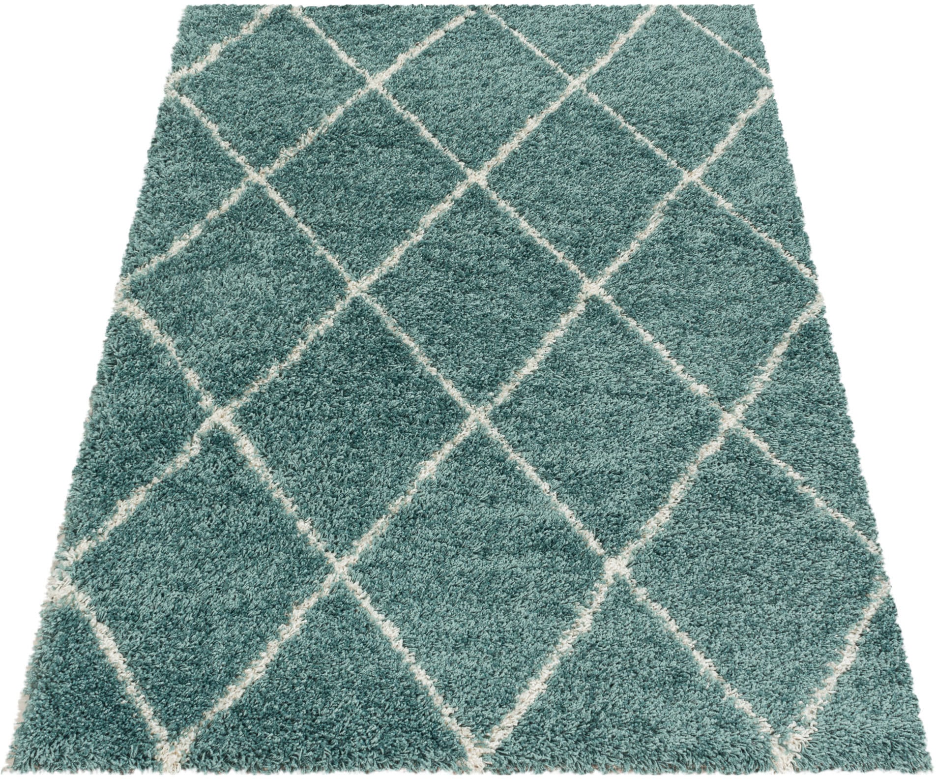 Ayyildiz Teppiche Hochflor-Teppich »ALVOR 3401«, rechteckig, 50 mm Höhe, Shaggy, Langflor, Läufer, pflegeleicht, Wohnzimmer