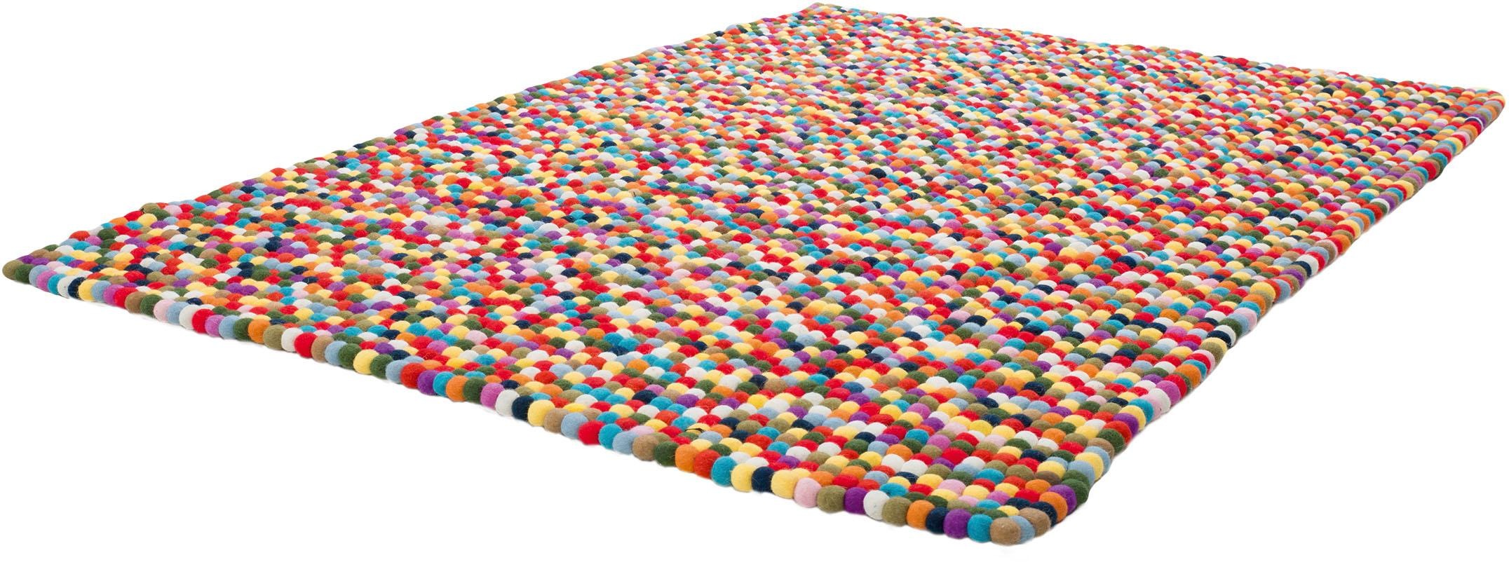 Image of Obsession Wollteppich »My Passion 730«, rechteckig, 30 mm Höhe, Filzkugel-Teppich, reine Wolle, handgefertigt, ideal im Wohnzimmer & Schlafzimmer bei Ackermann Versand Schweiz