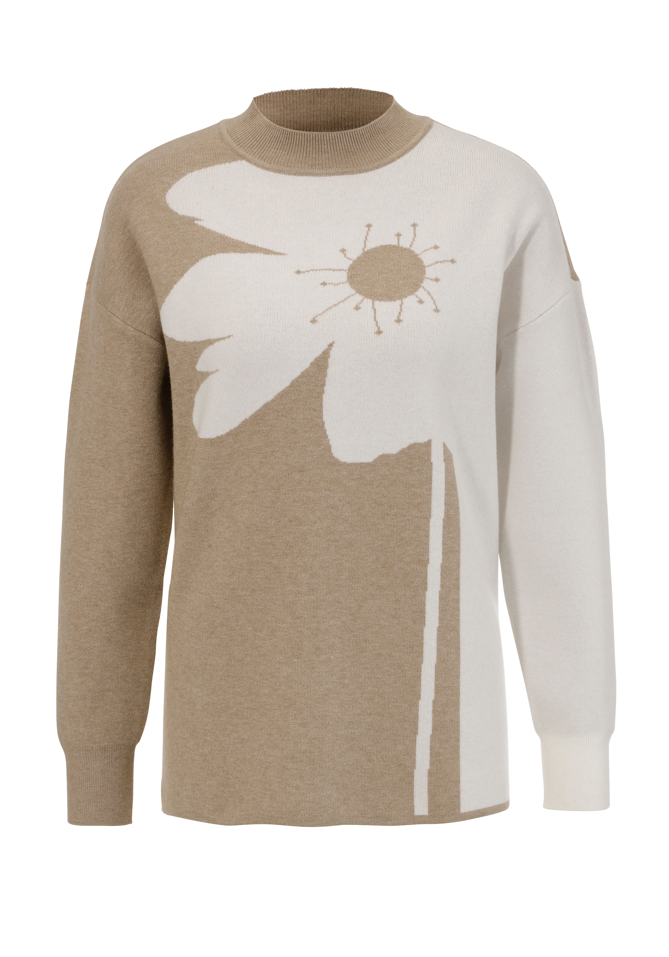 Aniston SELECTED Strickpullover, mit plakativem Blumendessin