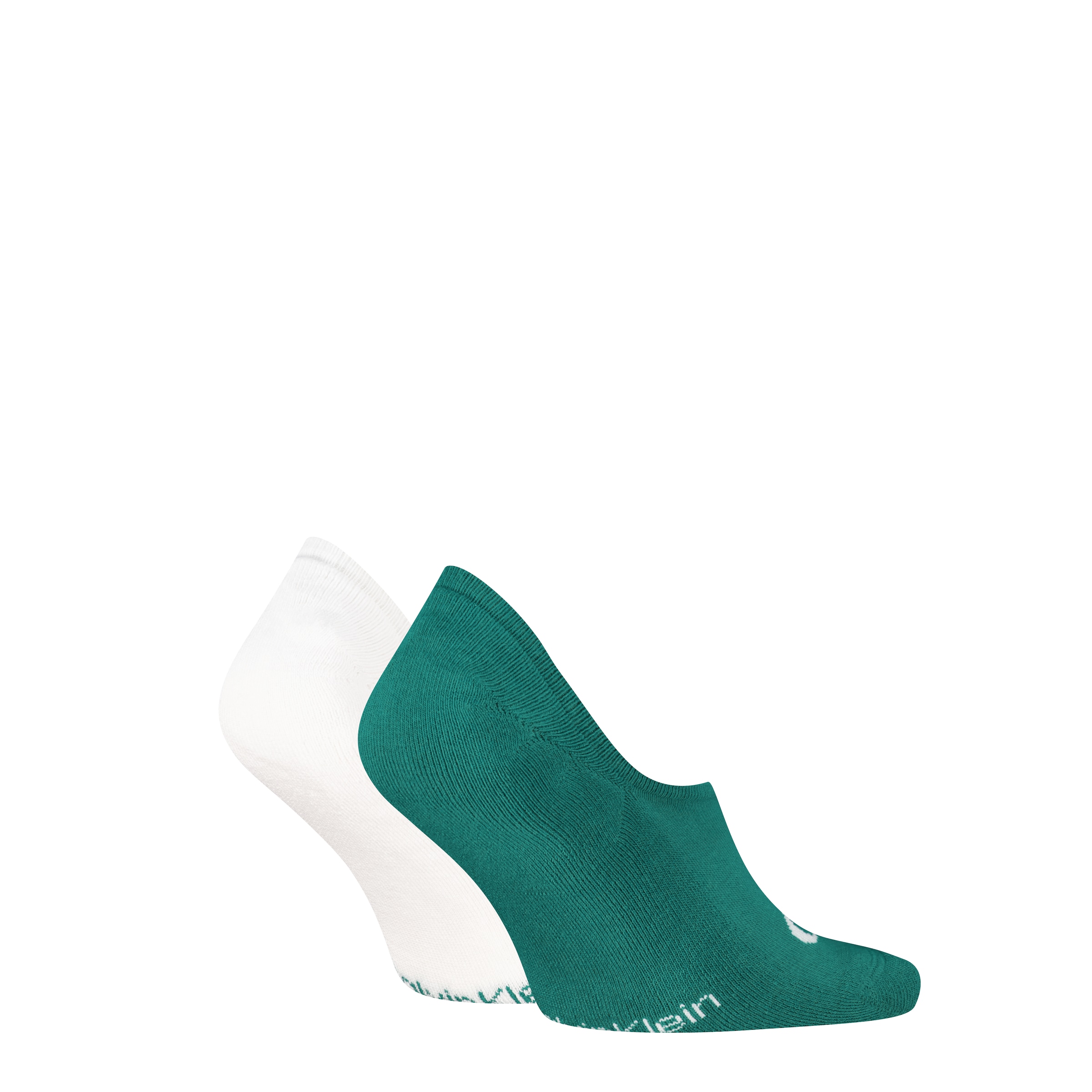 Calvin Klein Jeans Chaussons »CKJ MEN FOOTIE HIGH CUT 2P MONOGRAM« 2 paires, 2 Couple tlg. silhouette taille haute, mélange coton