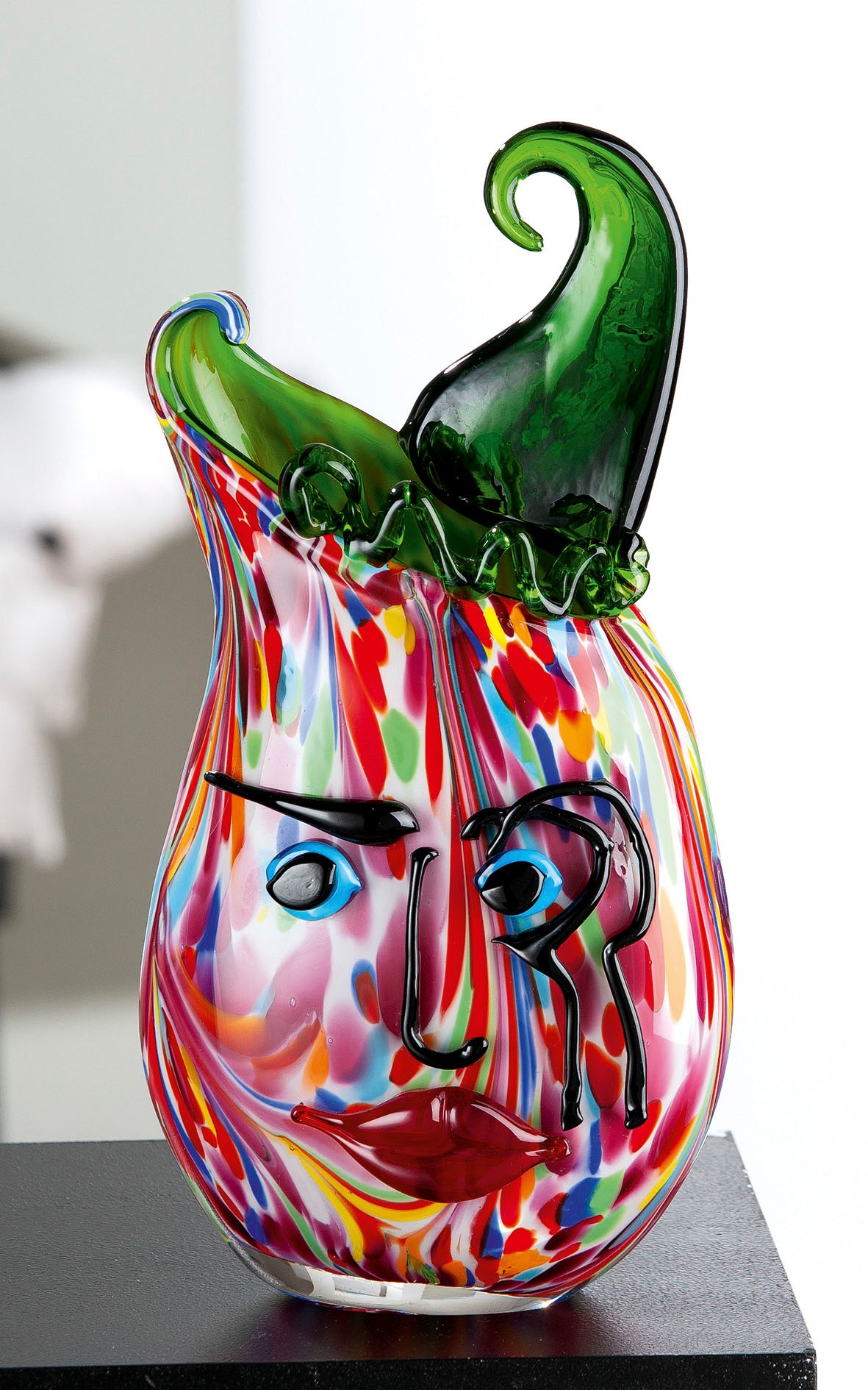 Casablanca by Gilde Vase de table »Venito, Dekovase« Vase aus durchgefärbtem Glas, Höhe ca. 35 cm