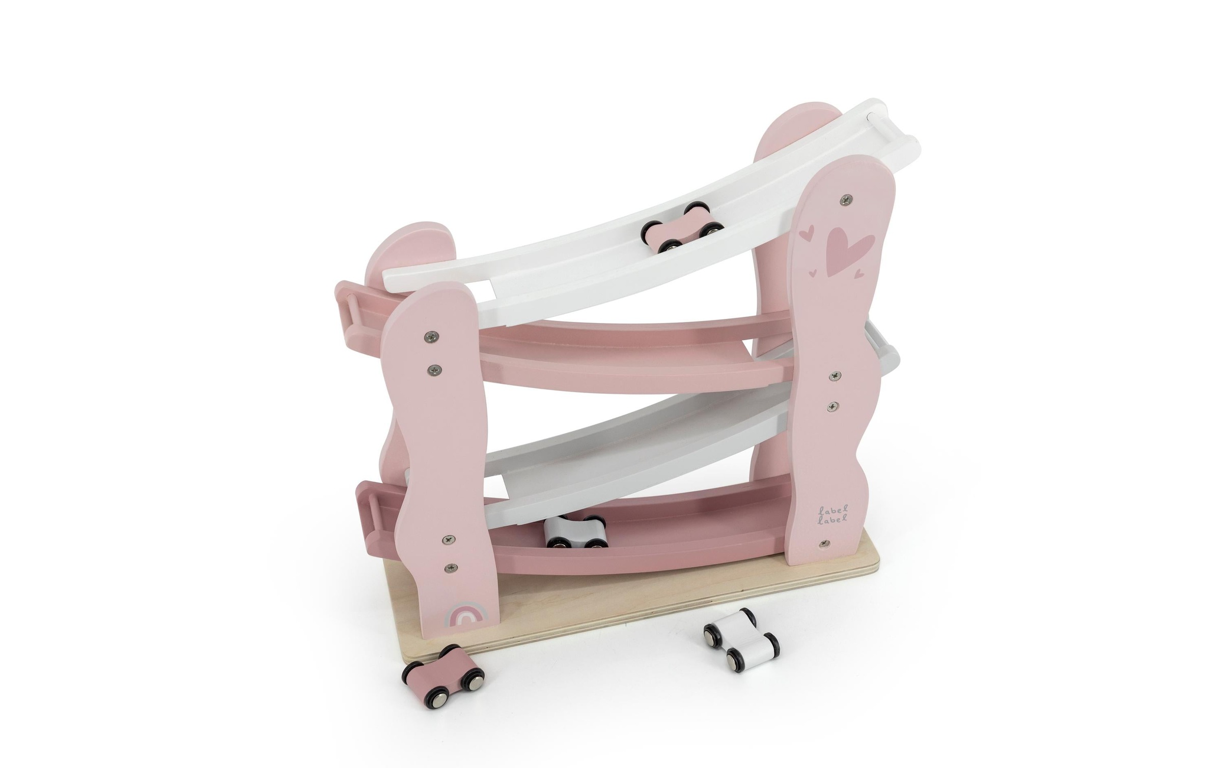 Autorennbahn »Label Label«, Holzart: Buche