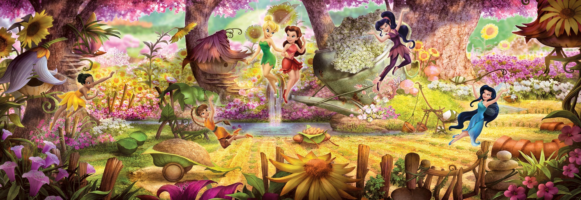 Image of Komar Fototapete »Fairies Forest«, bedruckt-Comic, ausgezeichnet lichtbeständig bei Ackermann Versand Schweiz