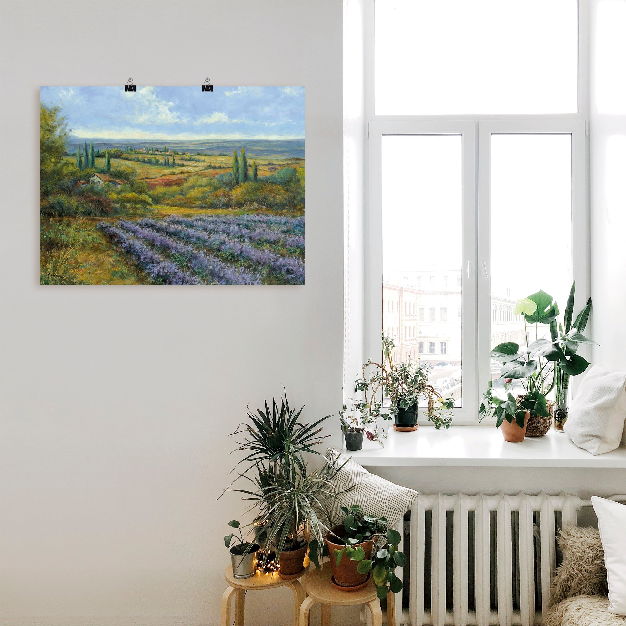 Artland Wandbild »Lavendelfelder in der Provence«, Europa, (1 St.), als Leinwandbild, Poster, Wandaufkleber in verschied. Grössen