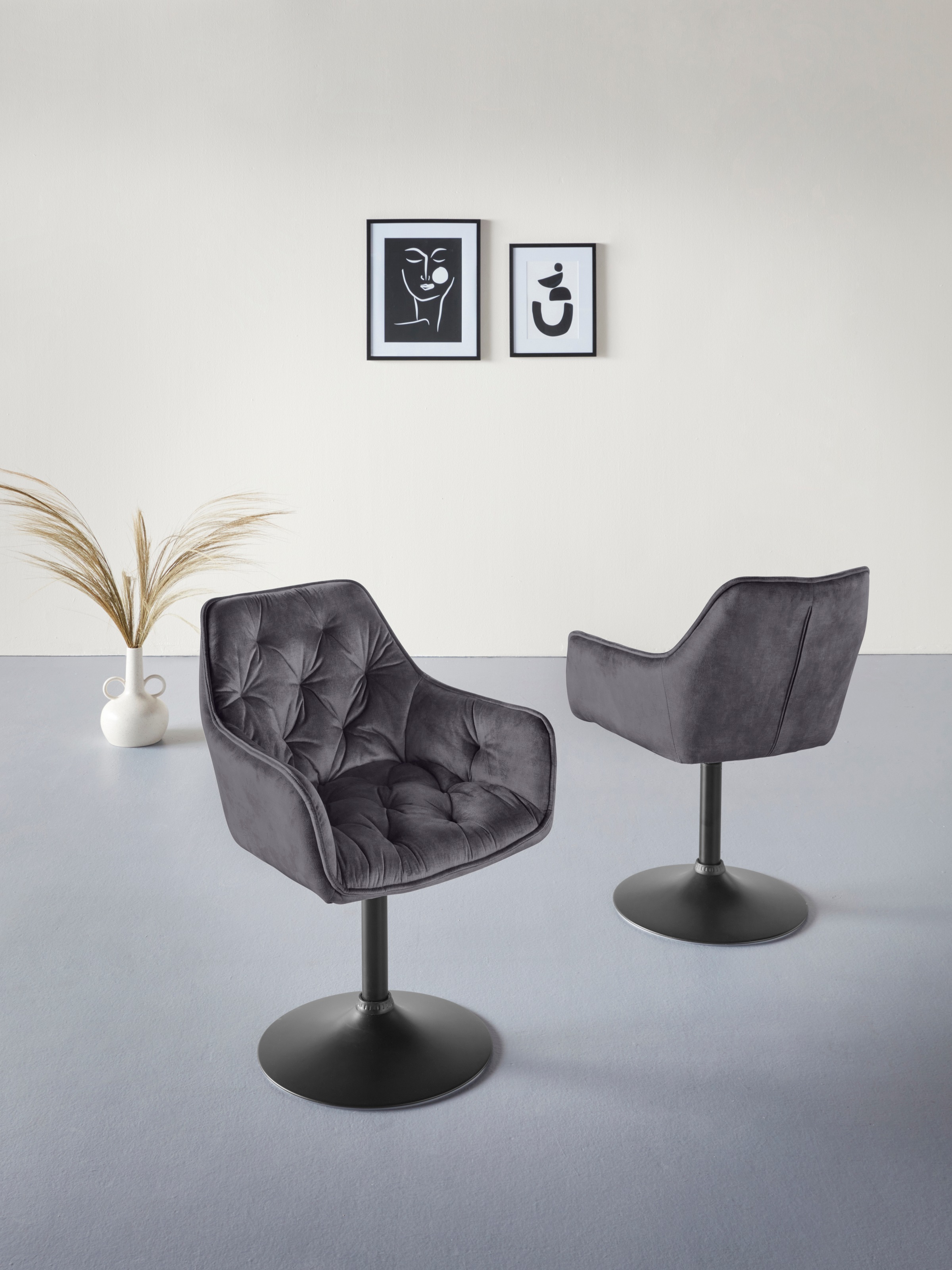 HELA Esszimmerstuhl "BIRTE" (Set) 1 Stk.Drehfunktion, als Einzelstuhl oder im 2er-Set